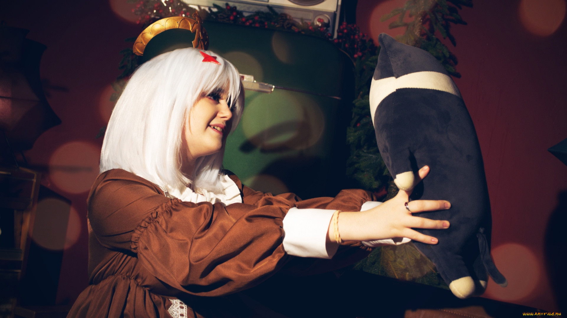 девушки, -, креатив, , косплей, костюм, образ, игрушка