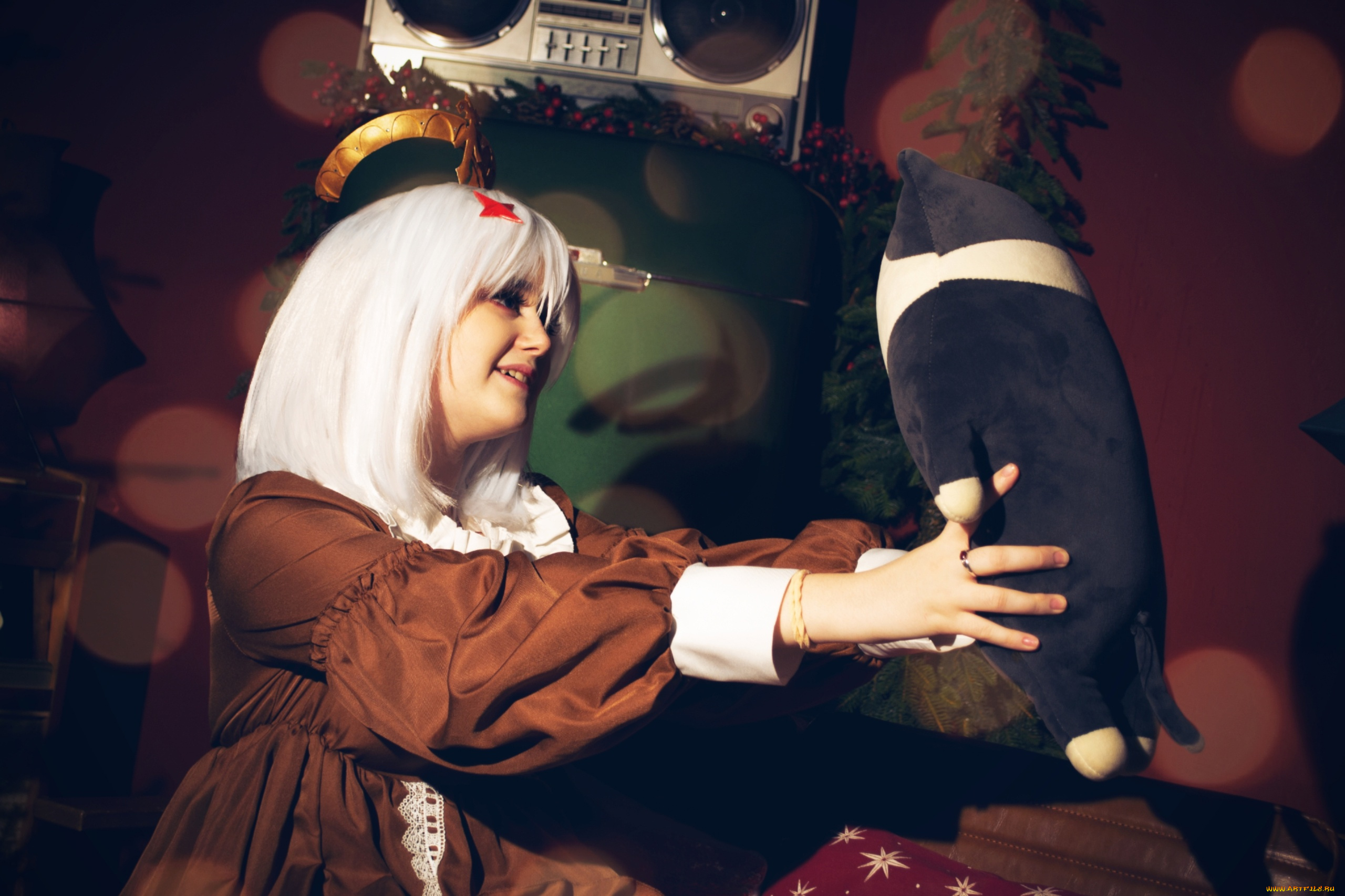 девушки, -, креатив, , косплей, костюм, образ, игрушка