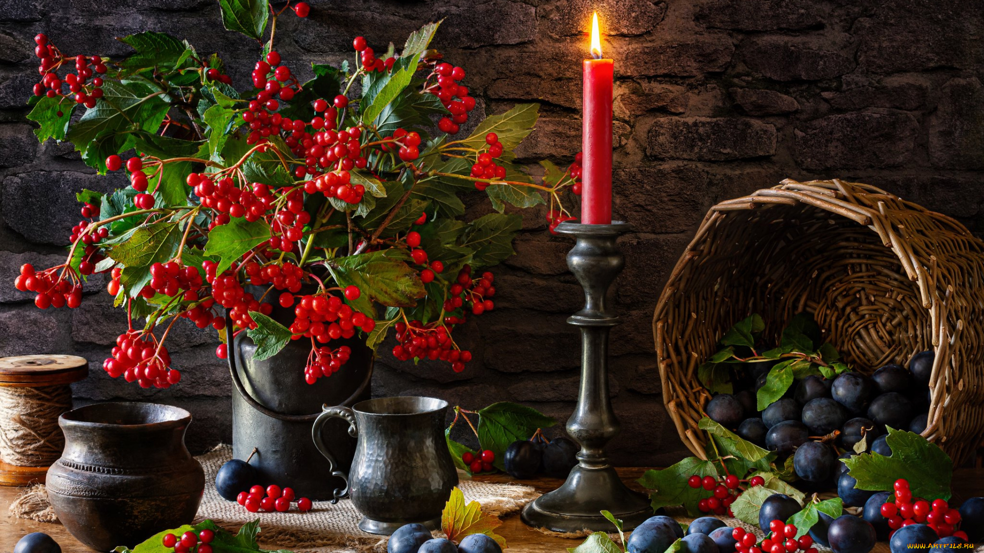 еда, натюрморт, слива, ягоды