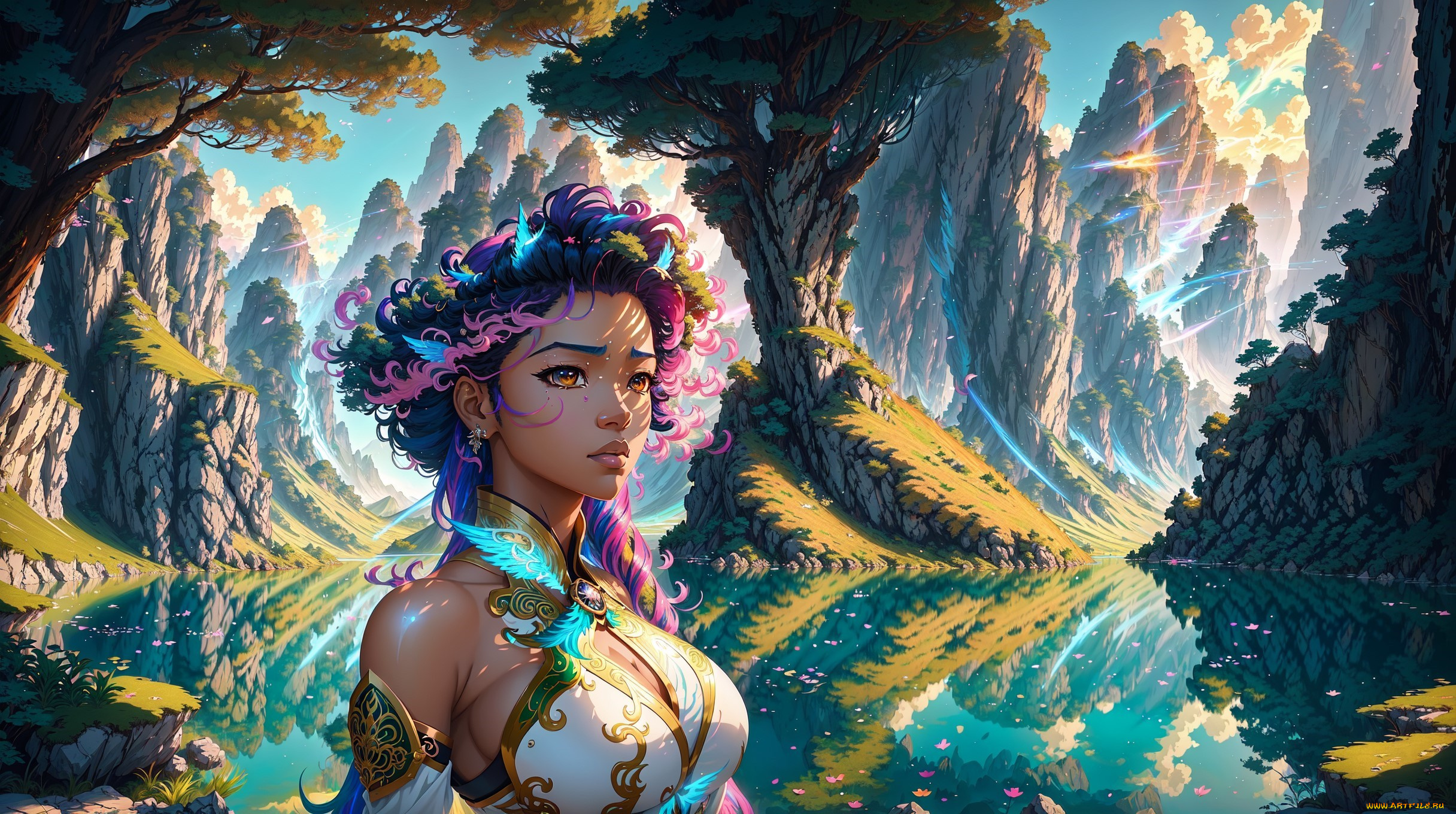 аниме, пейзажи, , природа, нейросети, графика, нейроарт, ai, art, нейронные, сети, рисунки, нейро, искусство