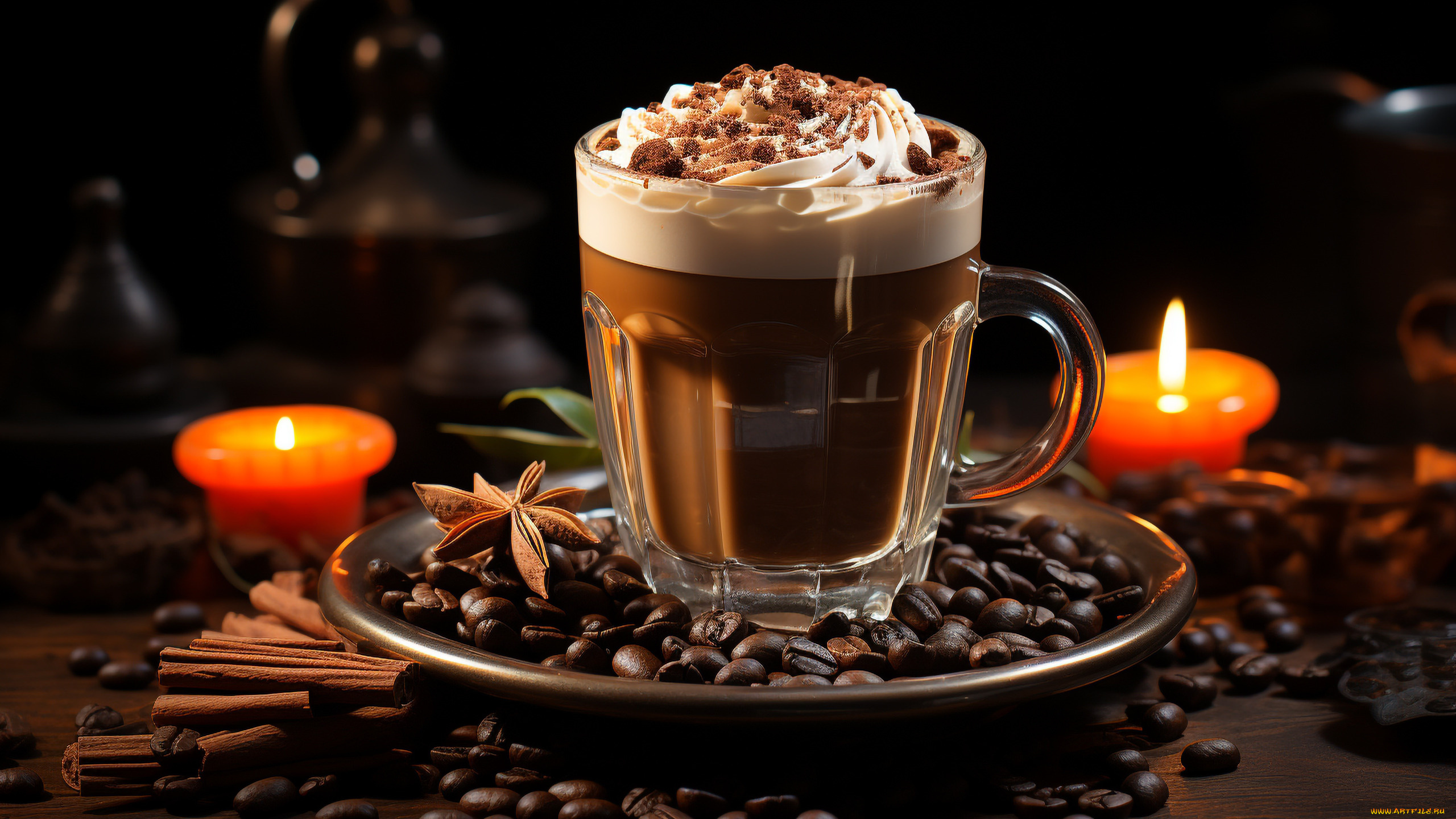 комп, , дизайн, разное, компьютерный, дизайн, стекло, свет, темный, фон, стол, огонь, доски, кофе, свечи