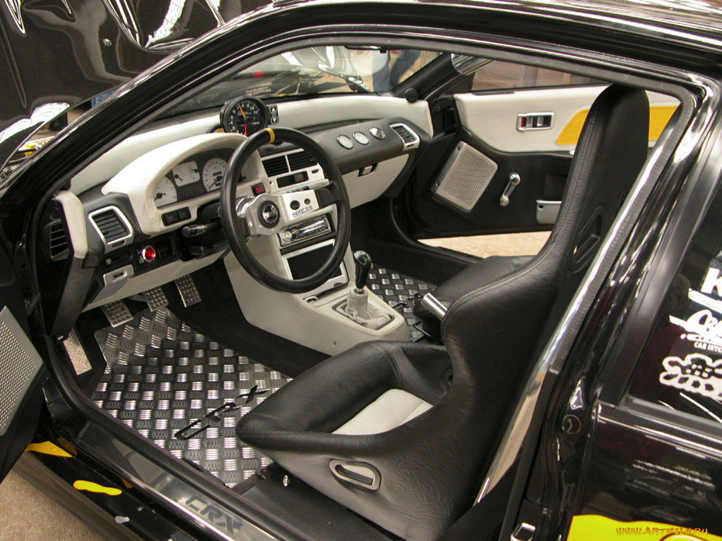 honda, crx, автомобили, интерьеры