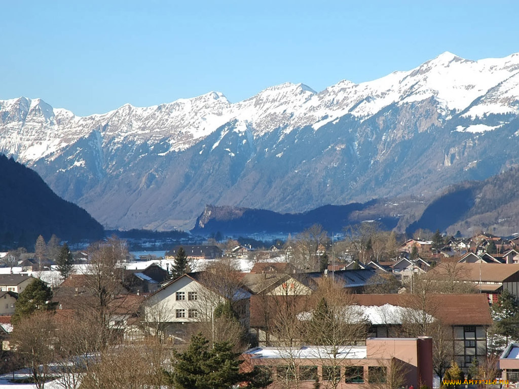 vasiliskaru, швейцария, майринген, города, пейзажи