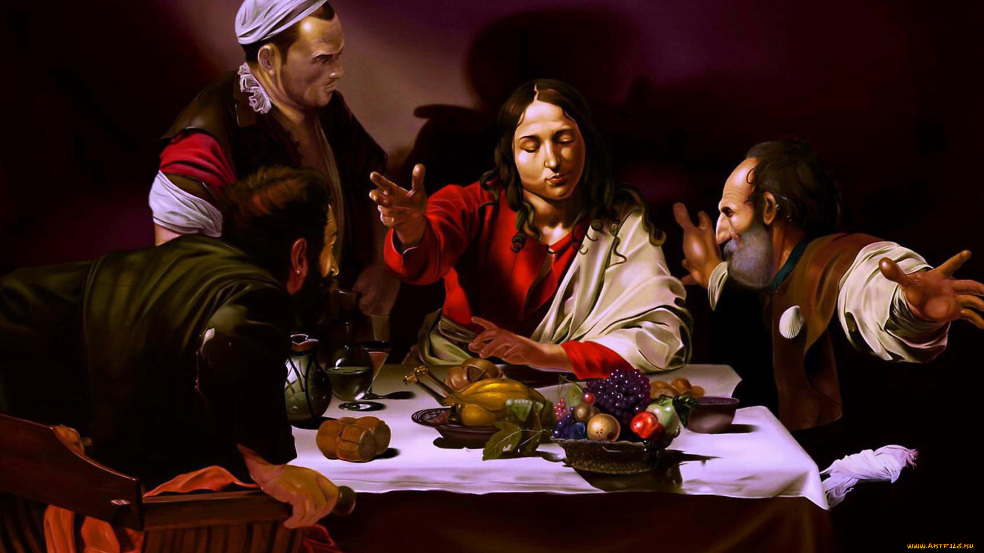 рассказчик, рисованные, caravaggio