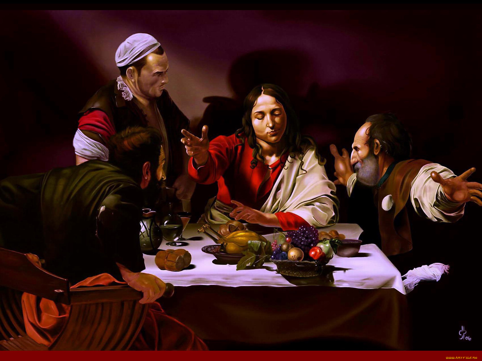 рассказчик, рисованные, caravaggio