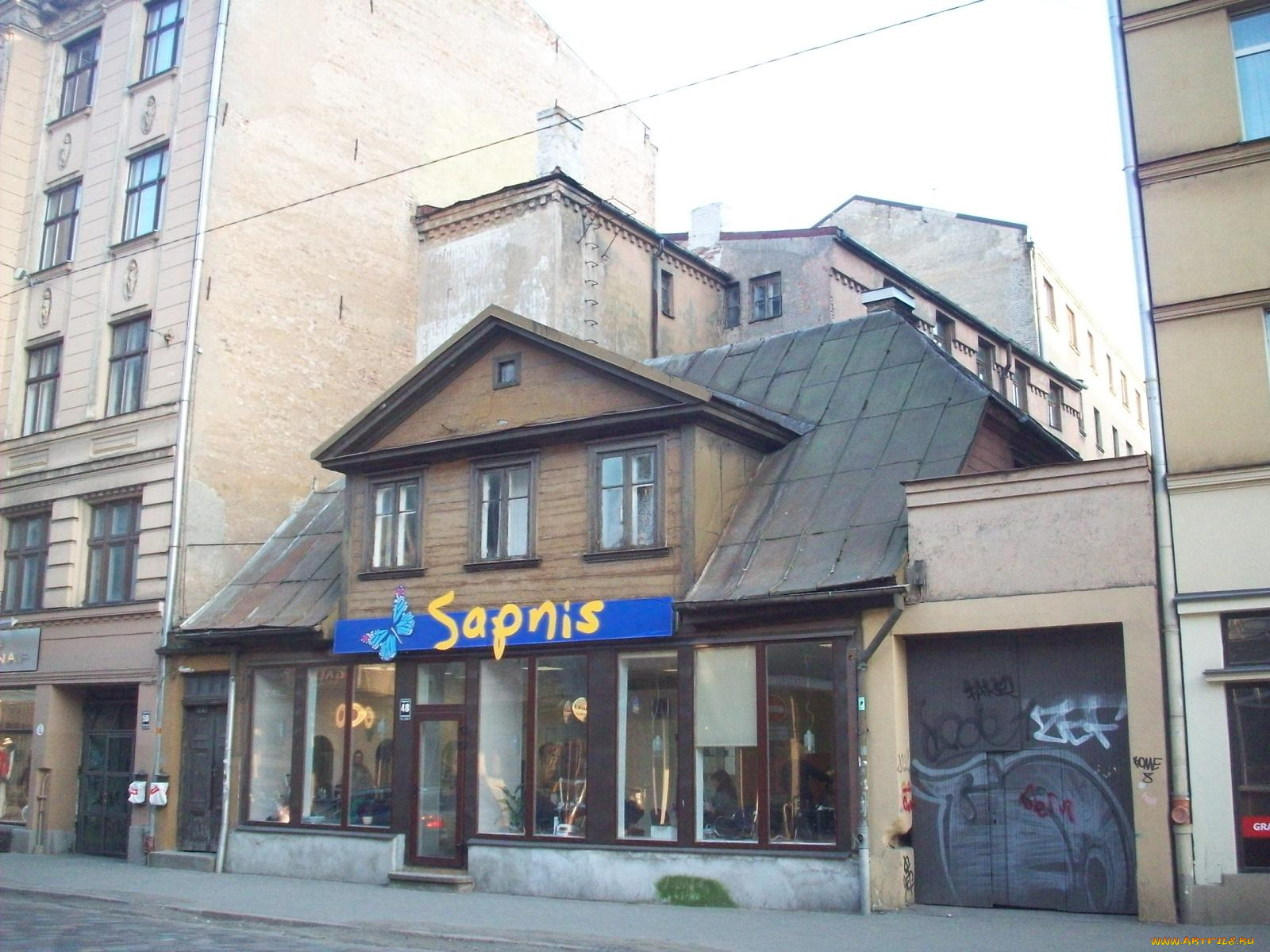 деревянная, рига, города, латвия