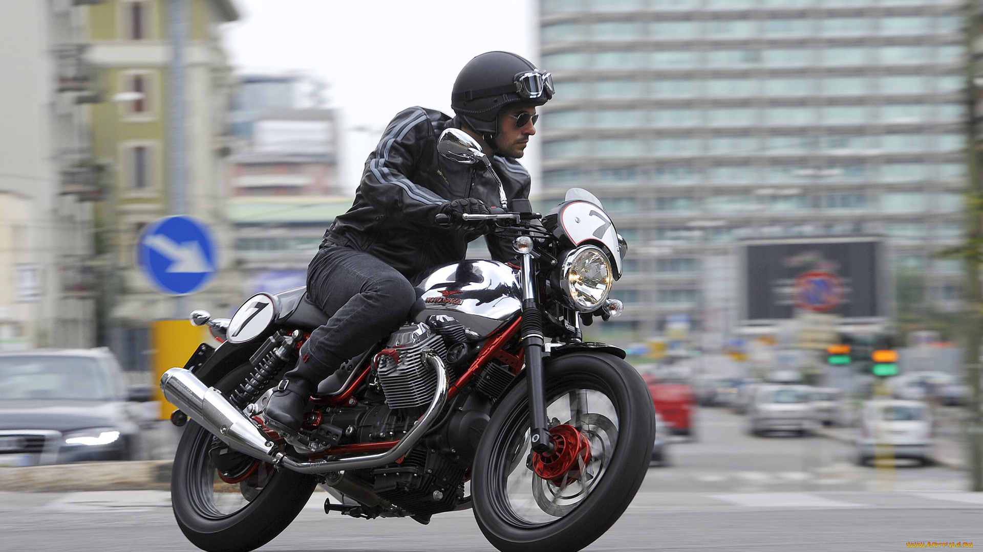 мотоциклы, moto, guzzi, v7, racer