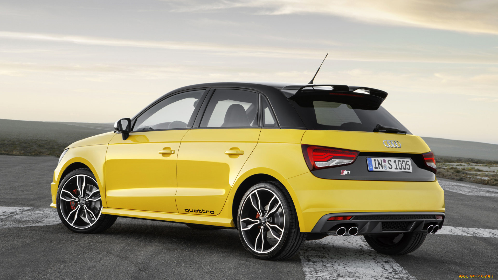 автомобили, audi, желтый, 2014г, s1, sportback