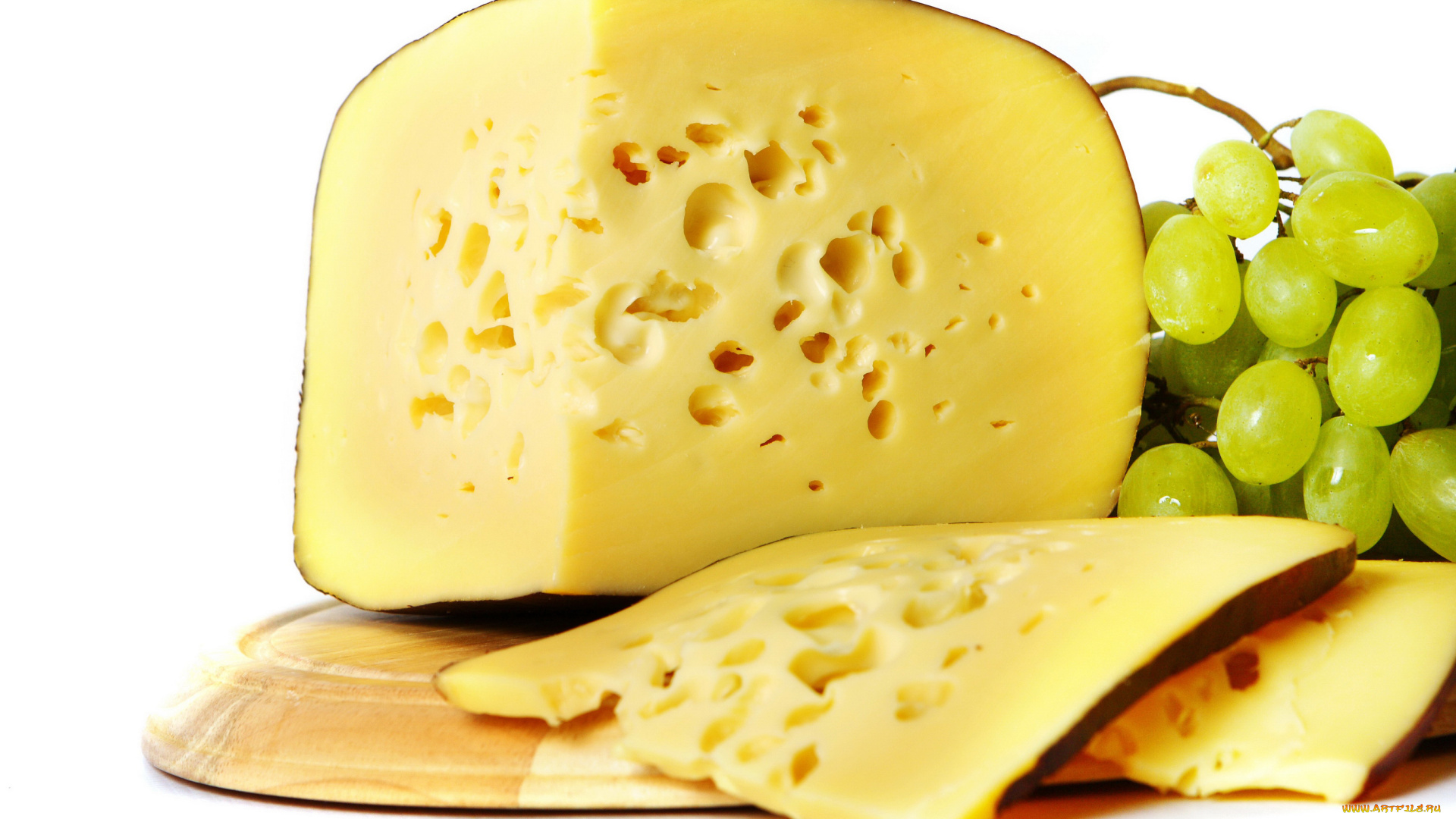 еда, сырные, изделия, виноград, сыр
