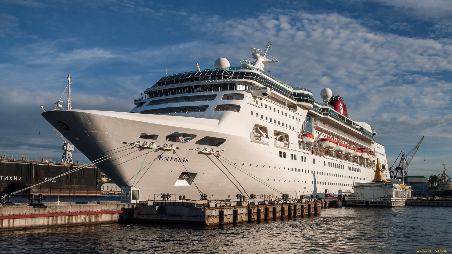 empress, корабли, лайнеры, лайнер, круиз, причал, порт