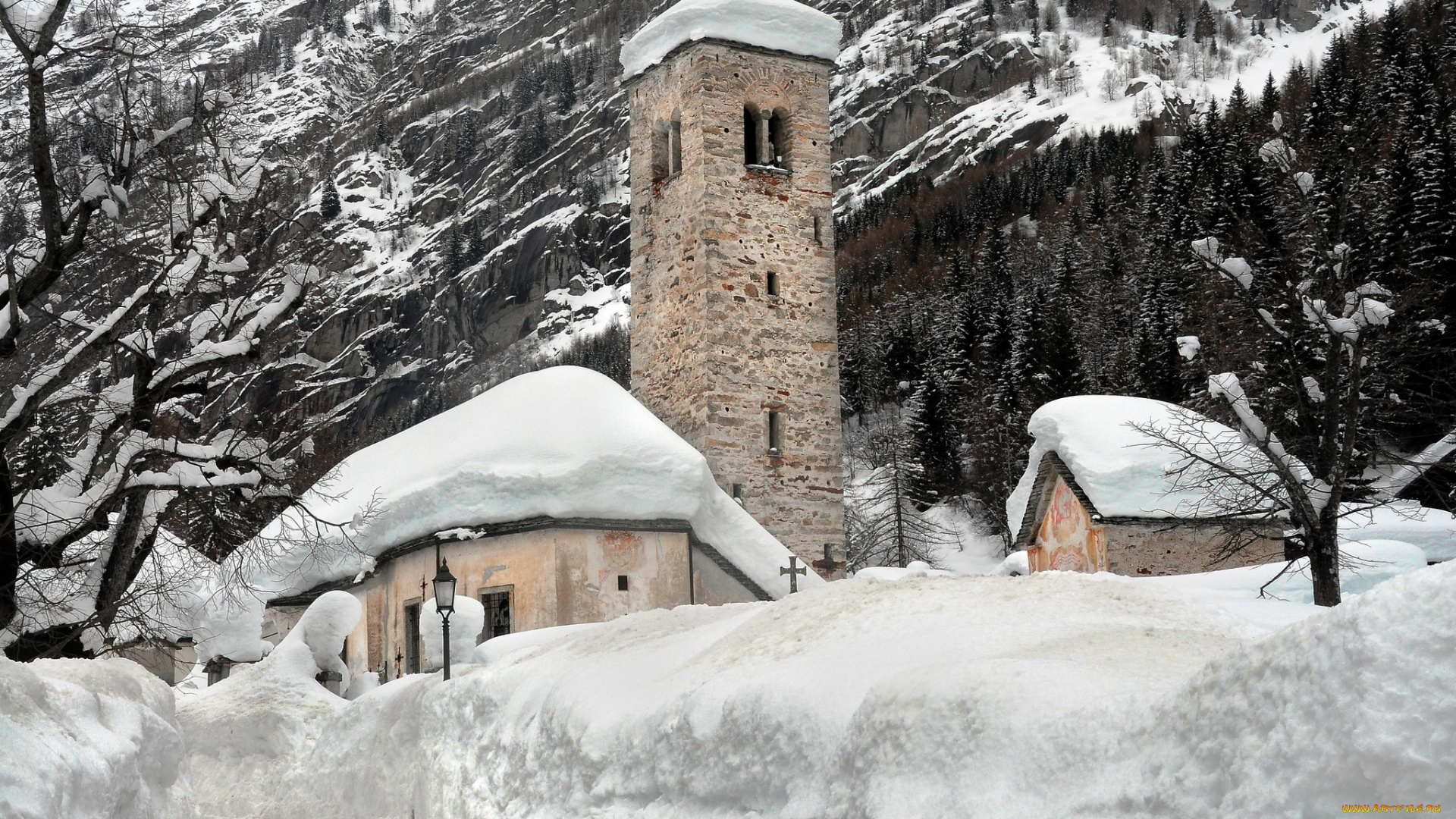 macugnaga, , piedmont, , italy, города, -, католические, соборы, , костелы, , аббатства, italy, макуньяга, пьемонт, церковь, италия, piedmont, снег, зима