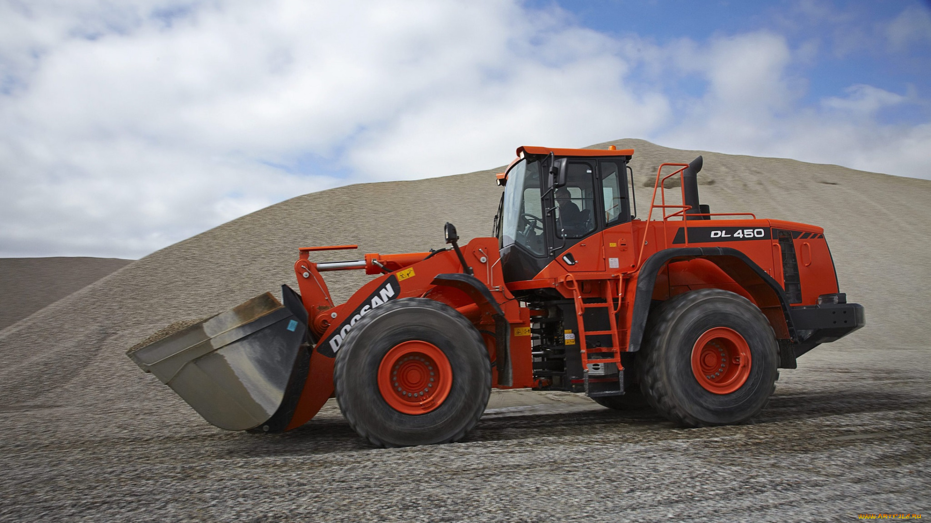 техника, бульдозеры, на, колёсах, колесный, трактор, ковш