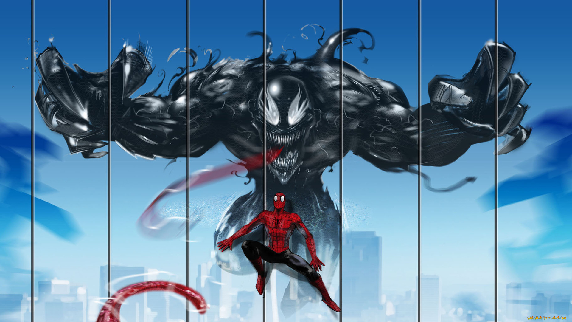 веном, фэнтези, существа, venom, spider-man, монстр