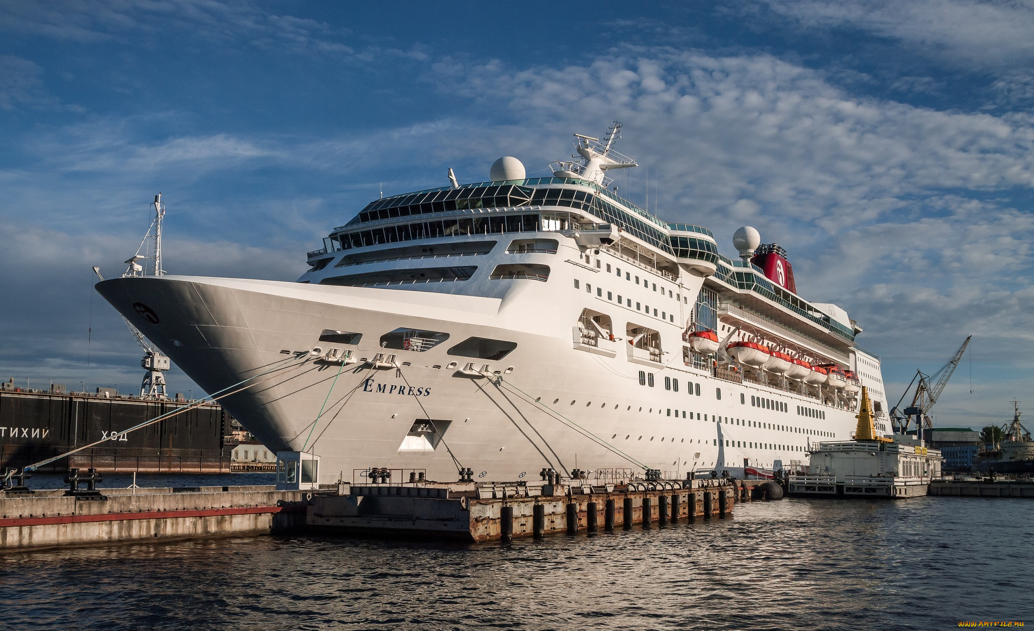 empress, корабли, лайнеры, лайнер, круиз, причал, порт