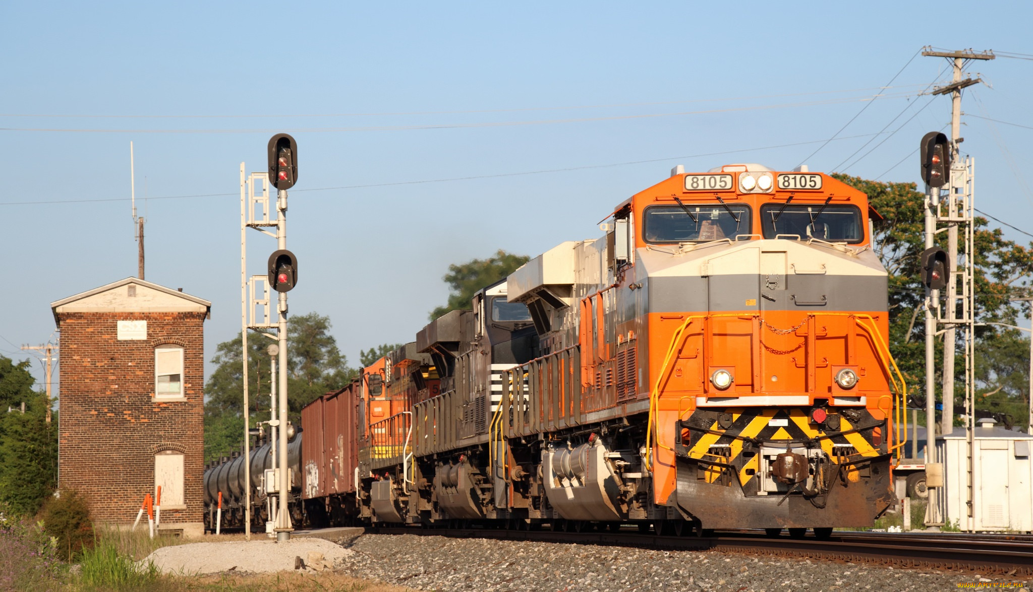 техника, поезда, железная, дорога, рельсы, локомотив, состав