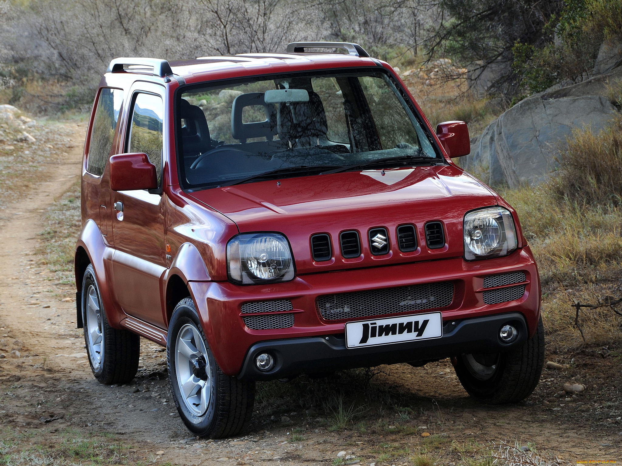 автомобили, suzuki, jimny, za-spec, jb43, 2006г, красный
