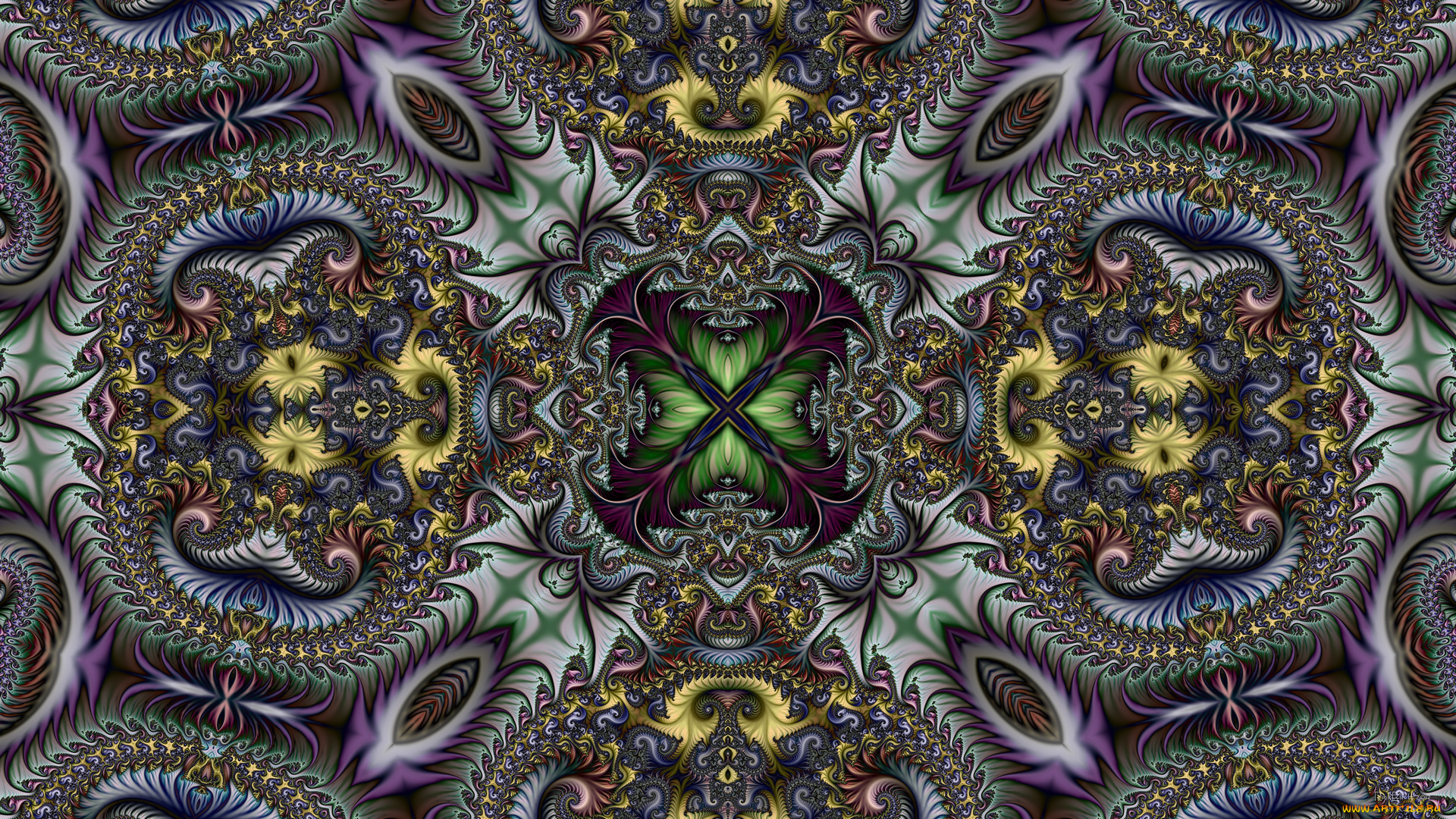 3д, графика, фракталы, , fractal, цвета, фон, узор