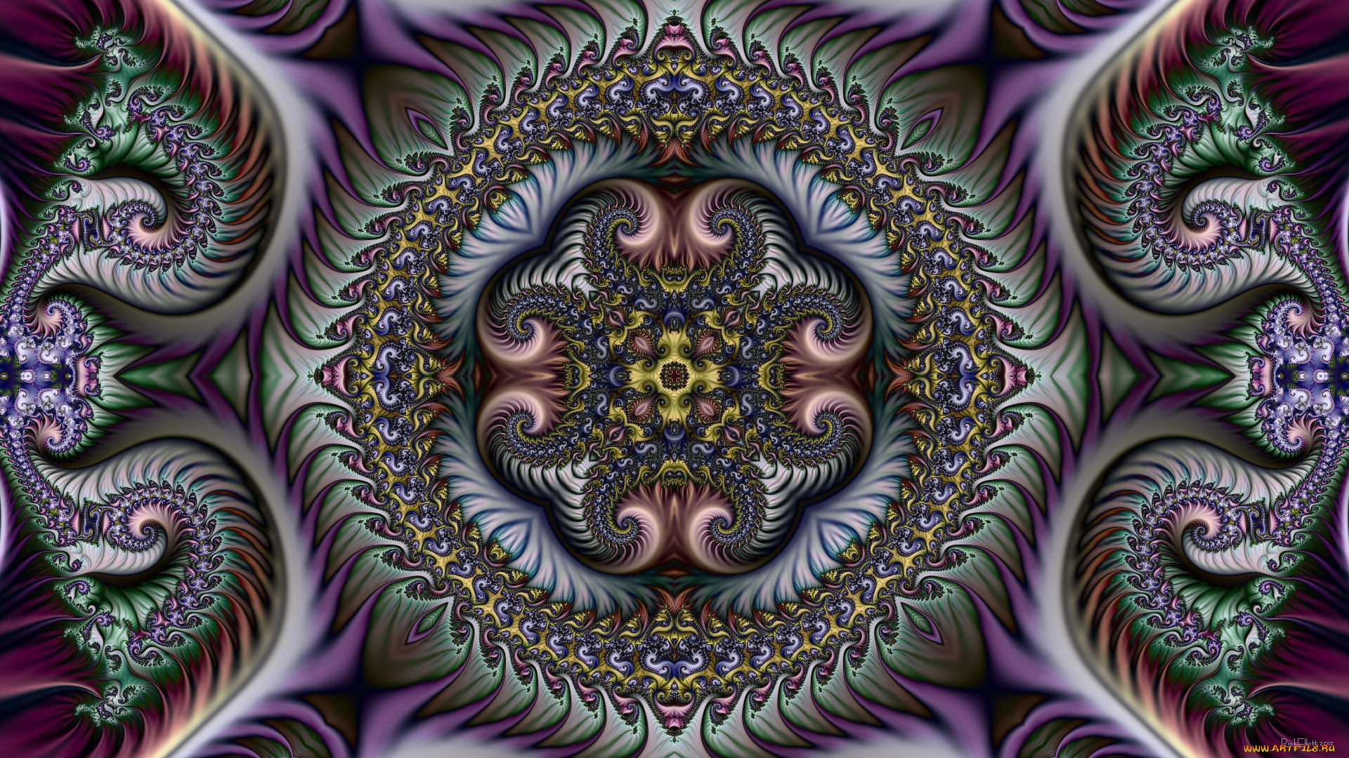 3д, графика, фракталы, , fractal, цвета, фон, узор