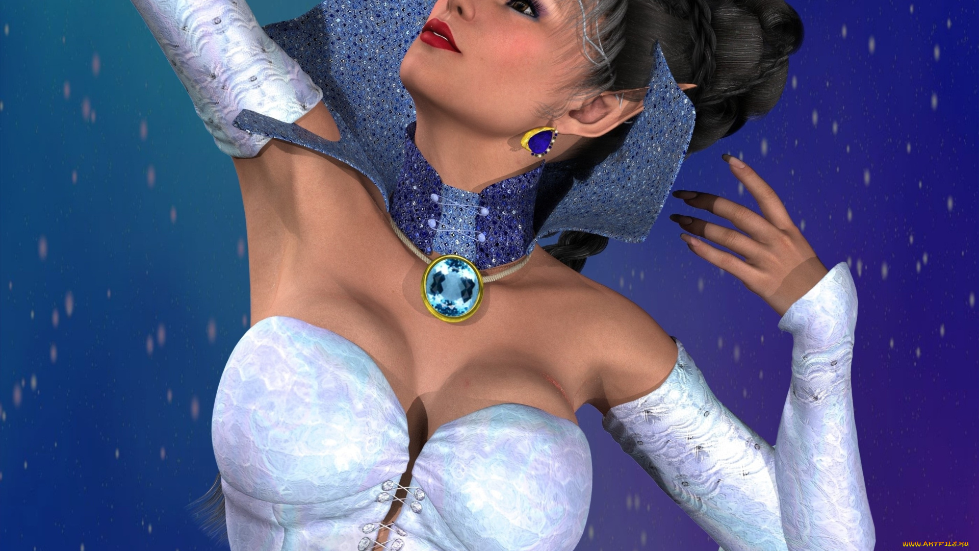 3д, графика, люди, , people, девушка, взгляд, фон