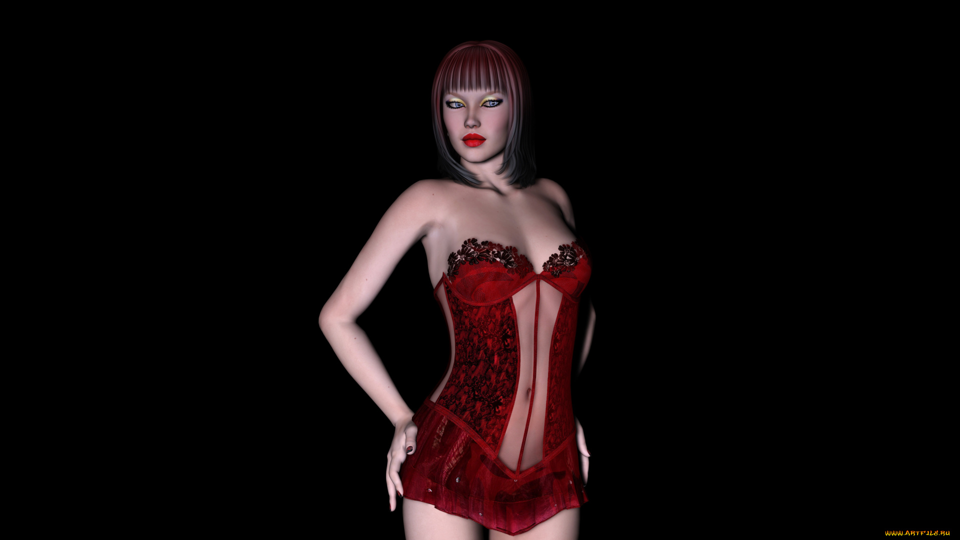 3д, графика, люди, , people, фон, взгляд, девушка