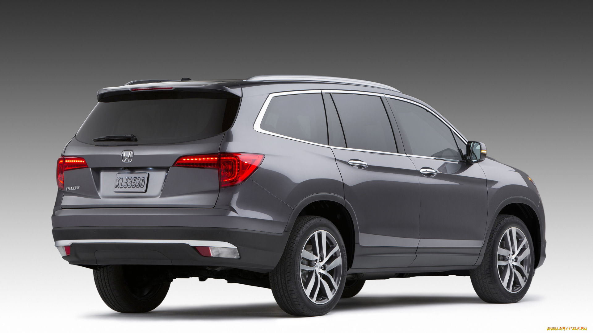 автомобили, honda, темный, pilot, 2016г