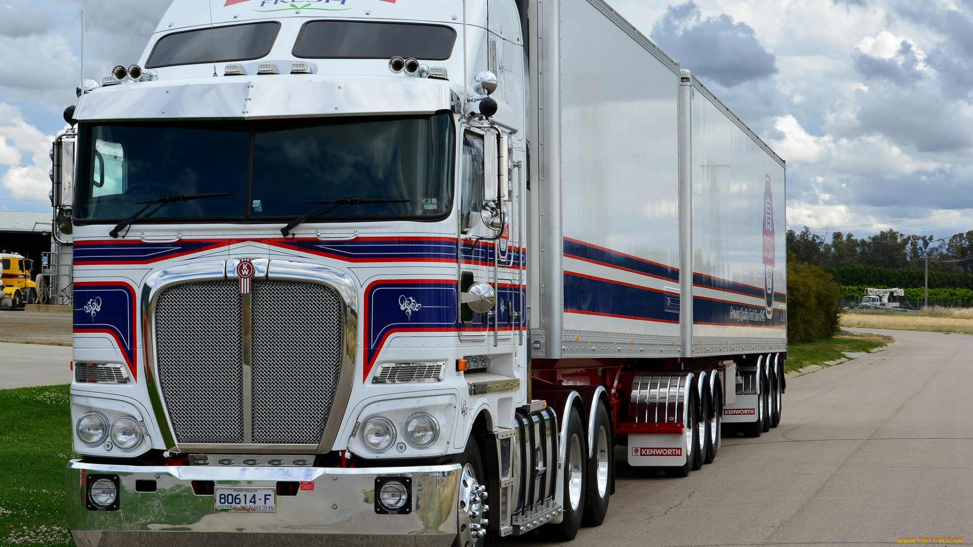 автомобили, kenworth, тягач, седельный, грузовик, тяжелый