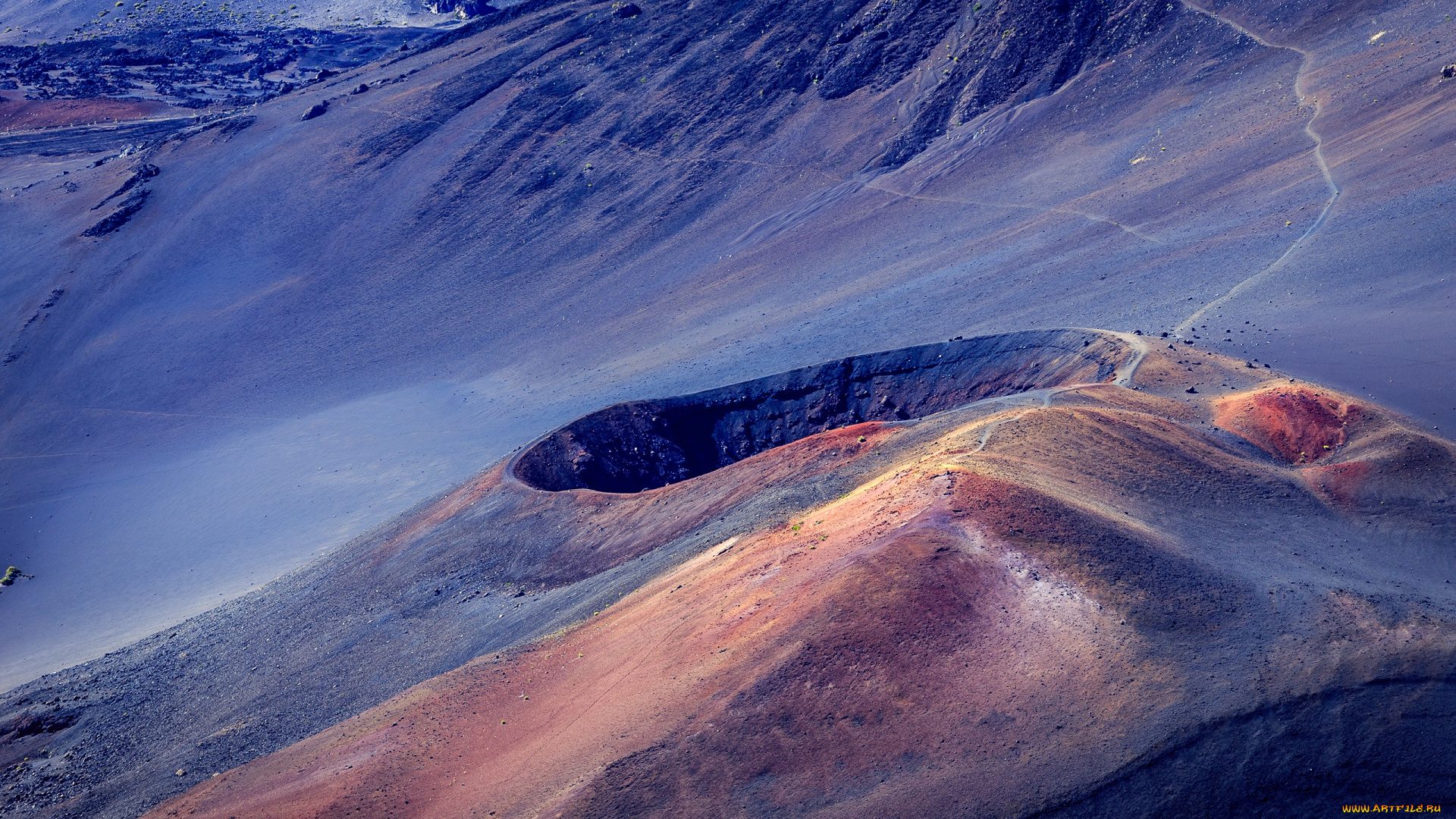 природа, горы, гаваи, maui, вулкан, haleakala