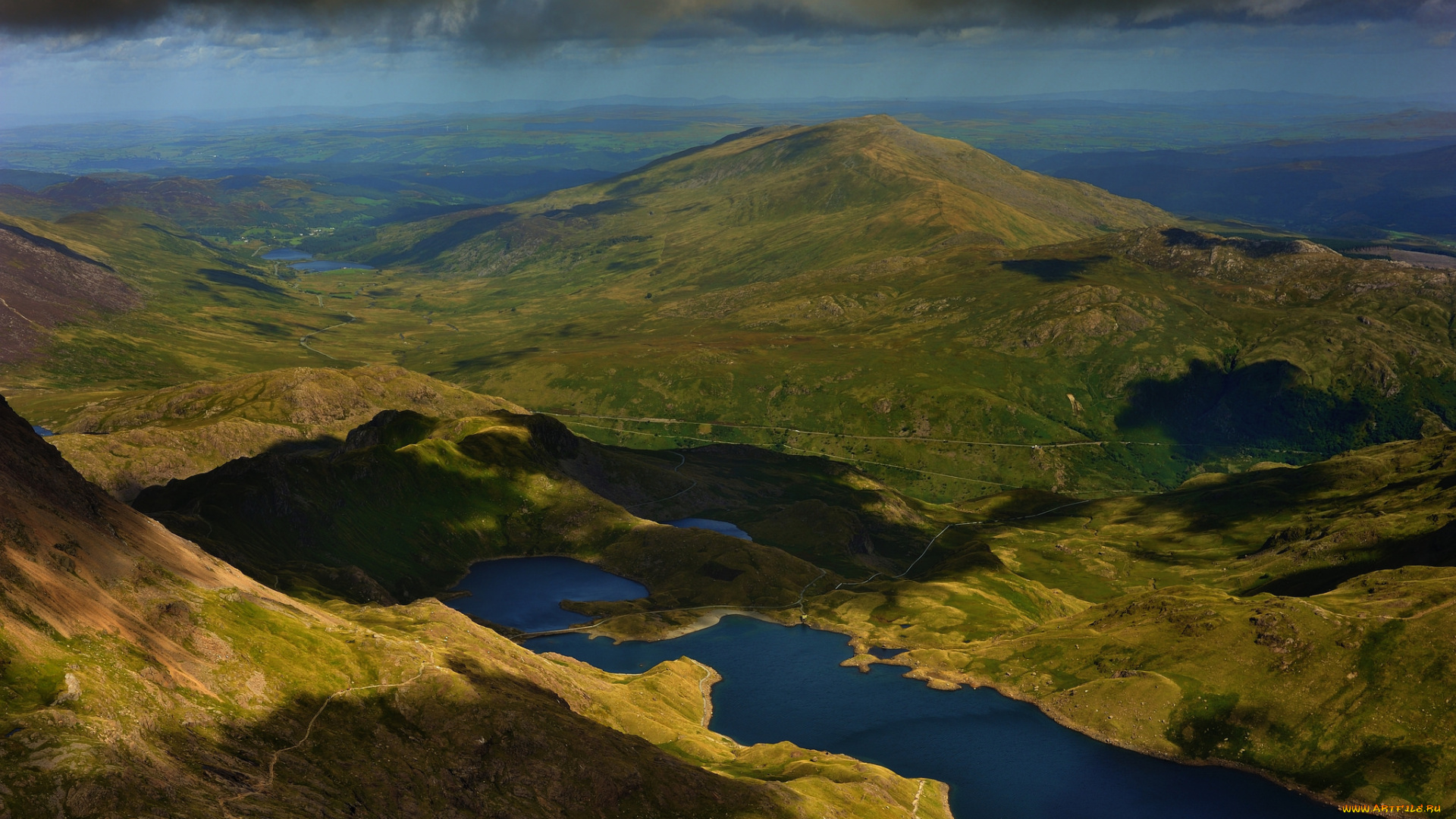 природа, реки, озера, горы, небо, зелень