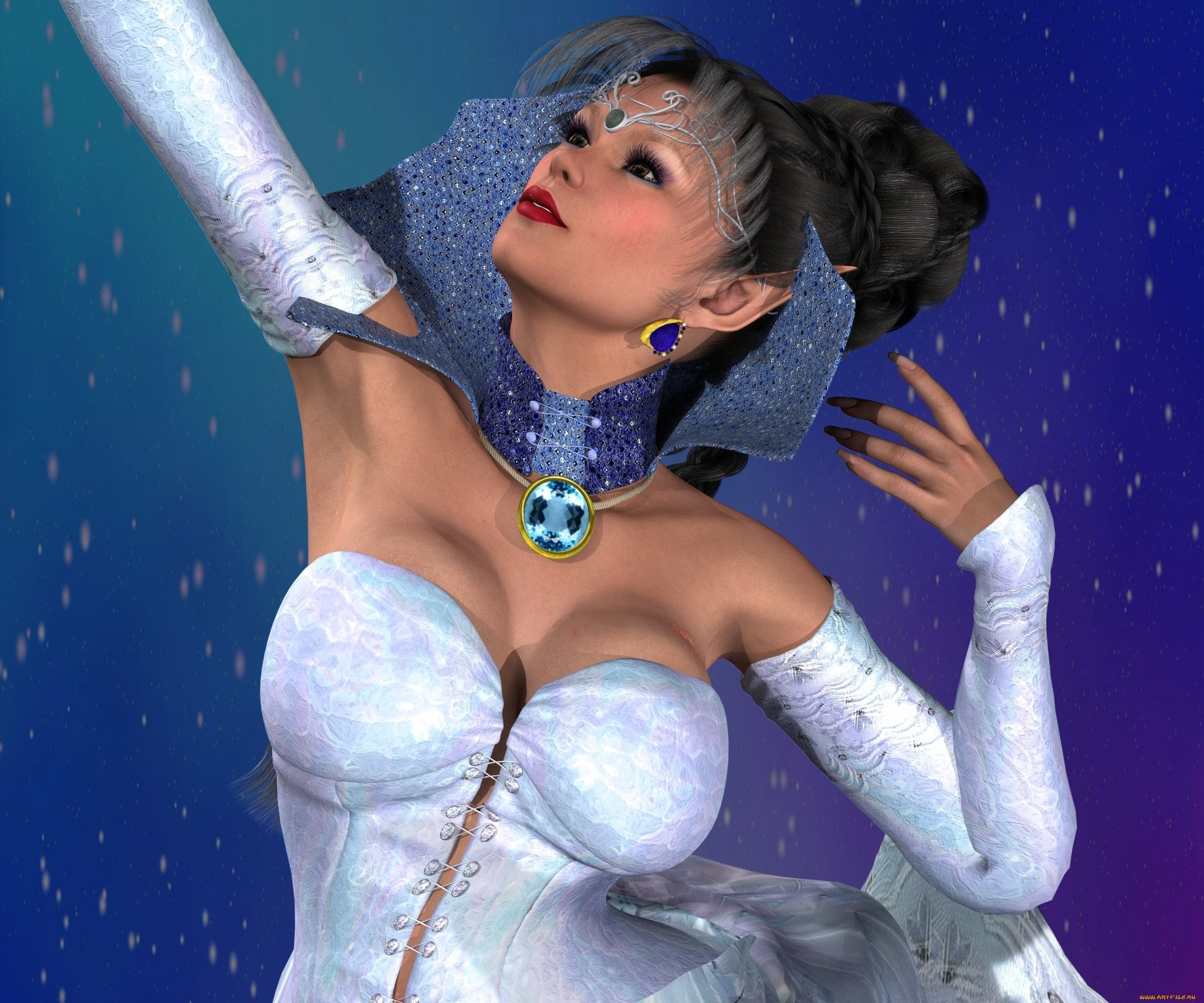 3д, графика, люди, , people, девушка, взгляд, фон