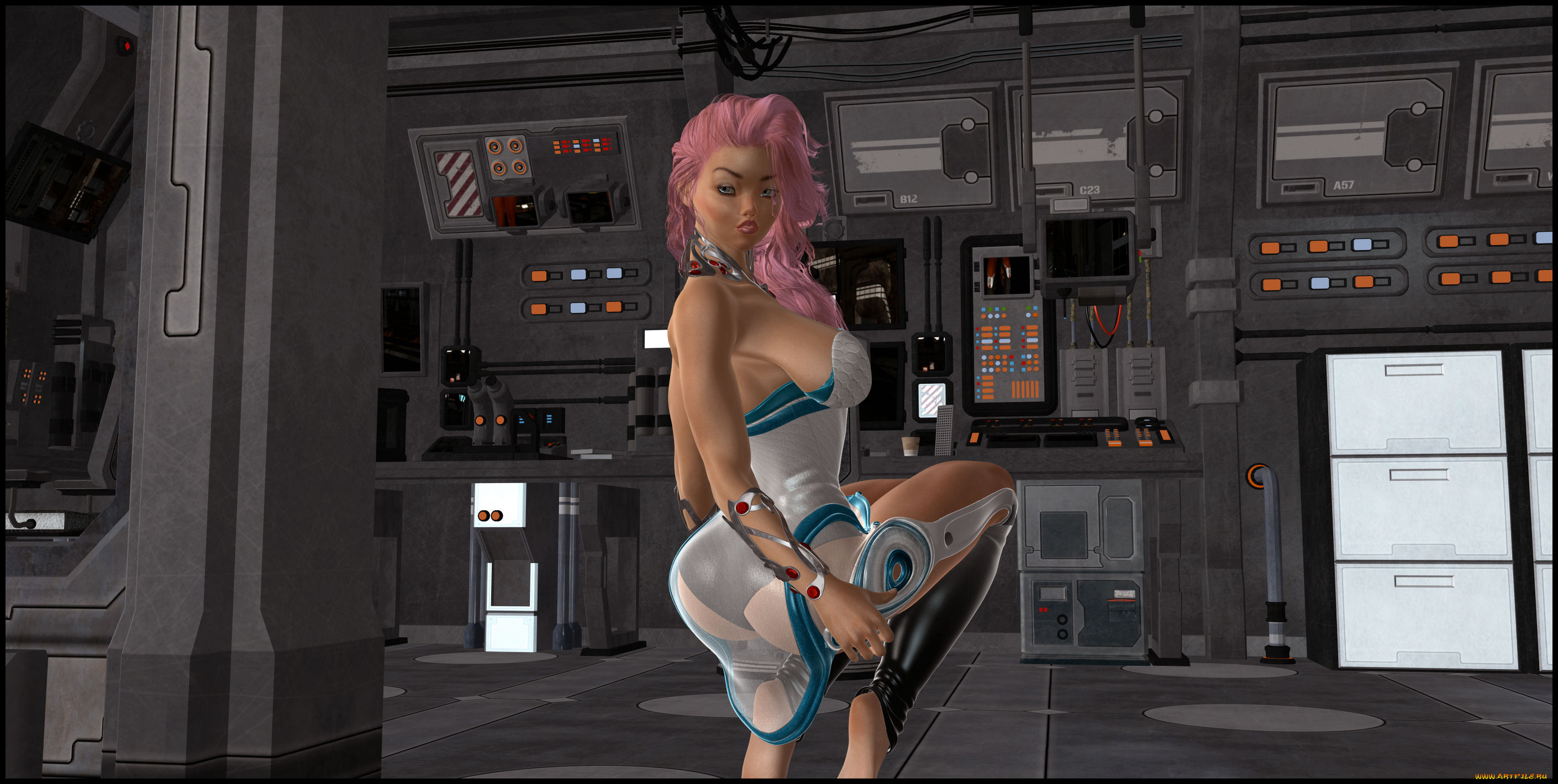 3д, графика, люди, , people, девушка, взгляд, фон