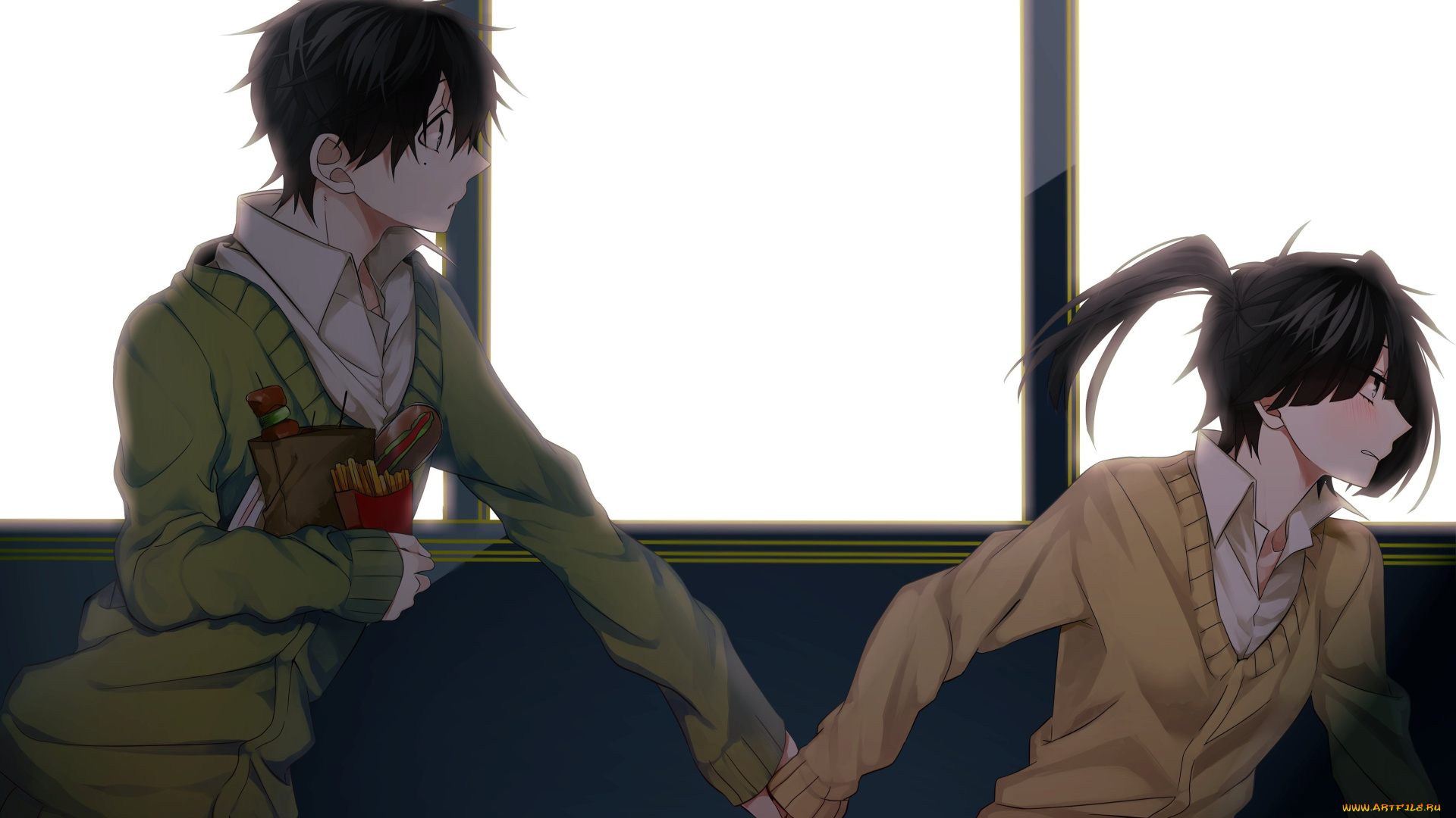 аниме, kagerou, project, девушка, парень