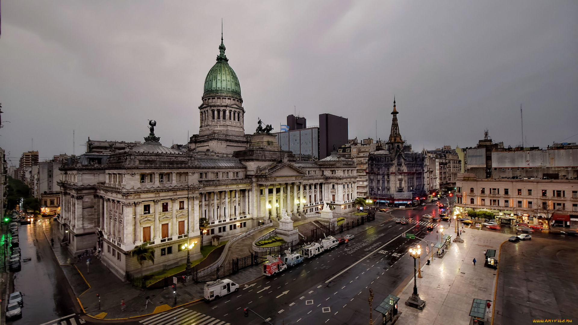 buenos, aires, города, буэнос-айрес, , аргентина, площадь, дворец