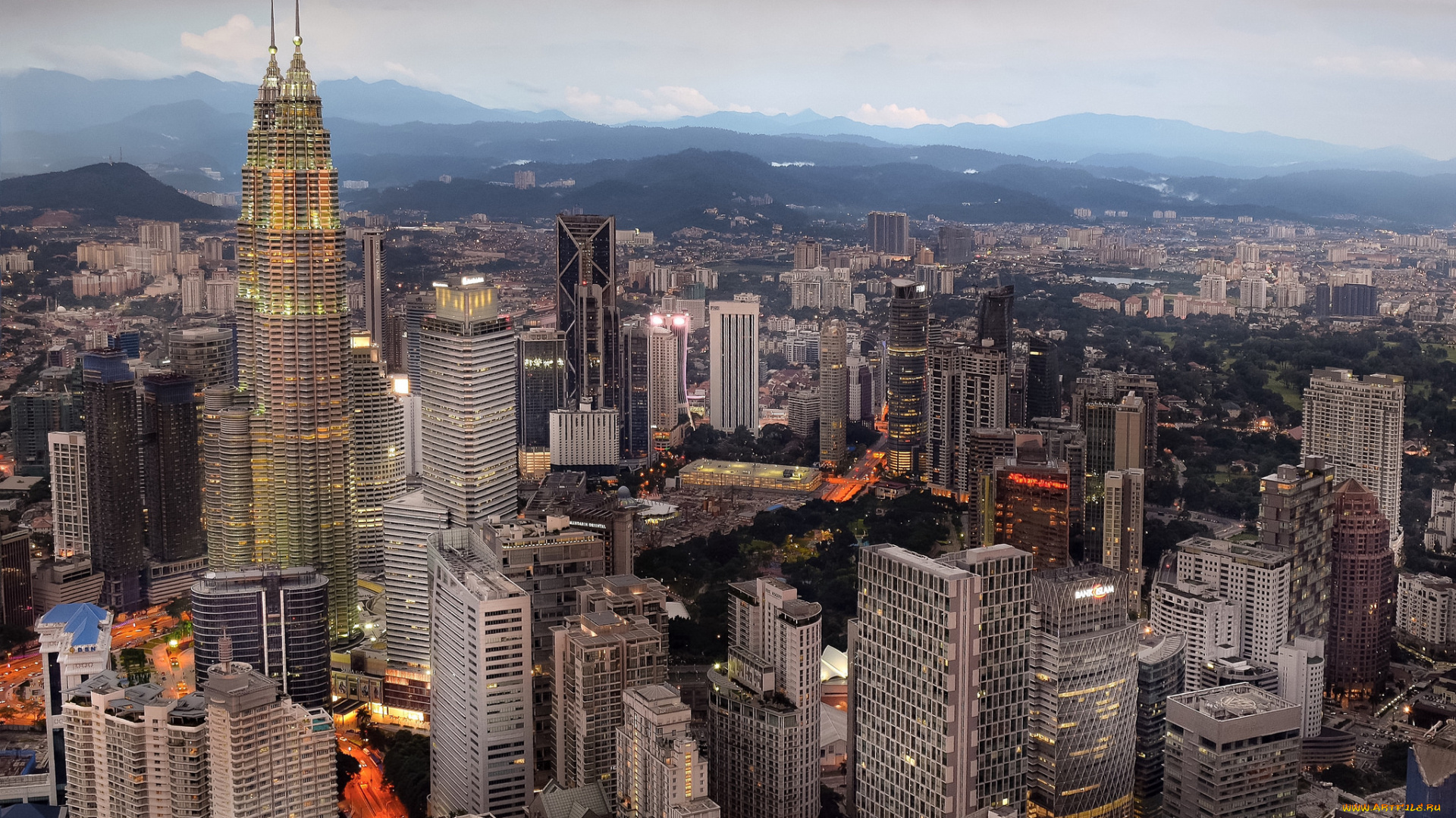 kuala, lumpur, города, куала-лумпур, , малайзия, панорама, башни