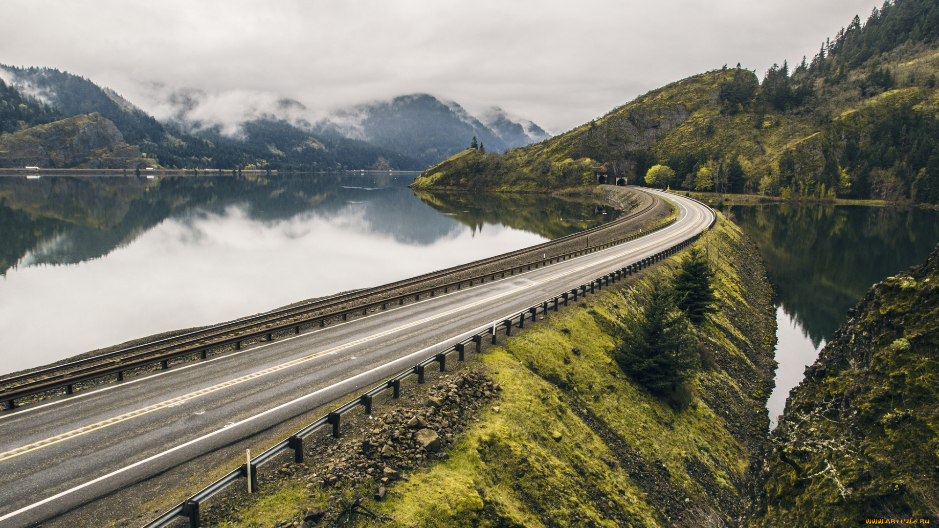 природа, дороги, тракт