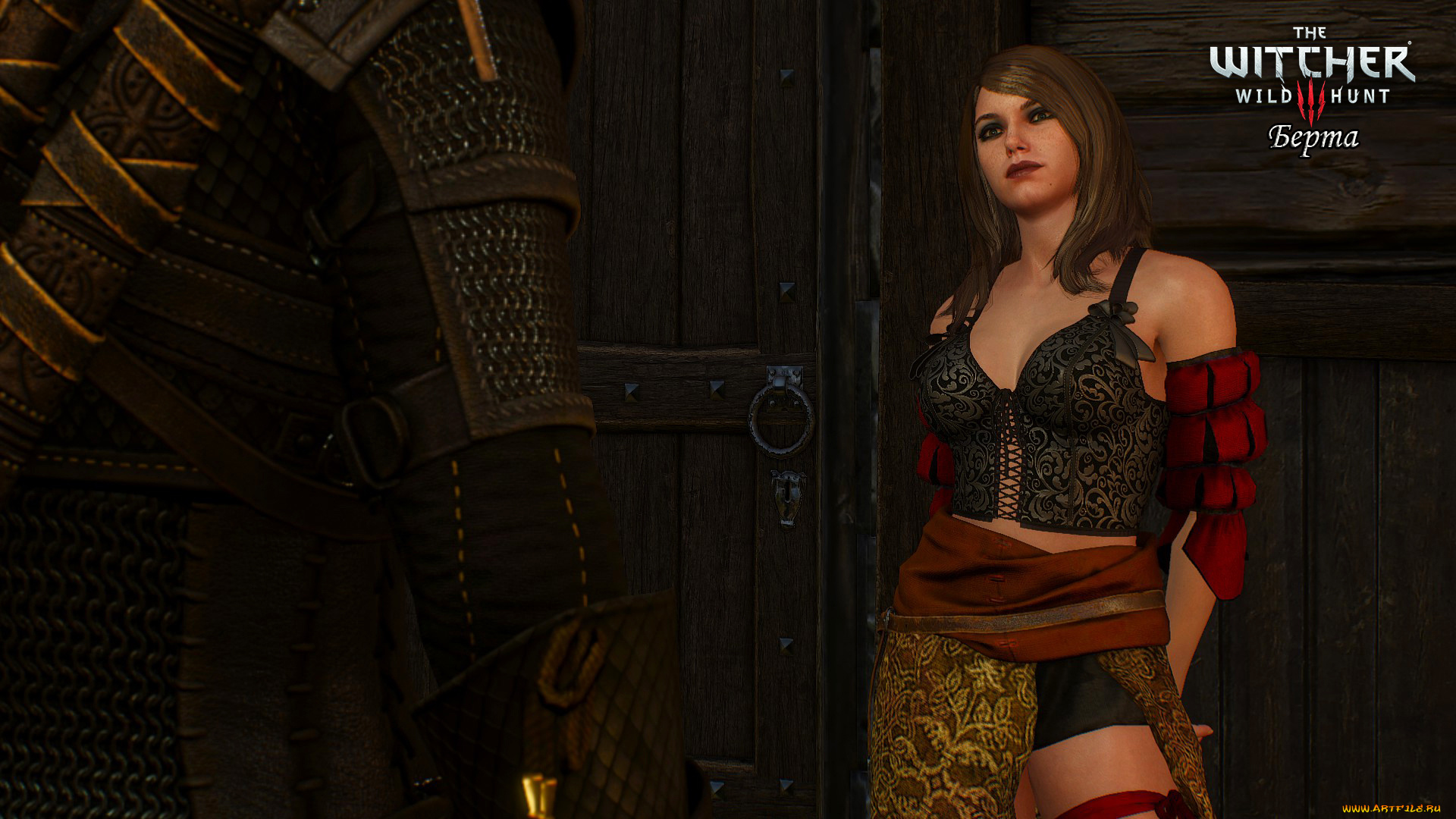 видео, игры, the, witcher, 3, , wild, hunt, девушка, взгляд, фон