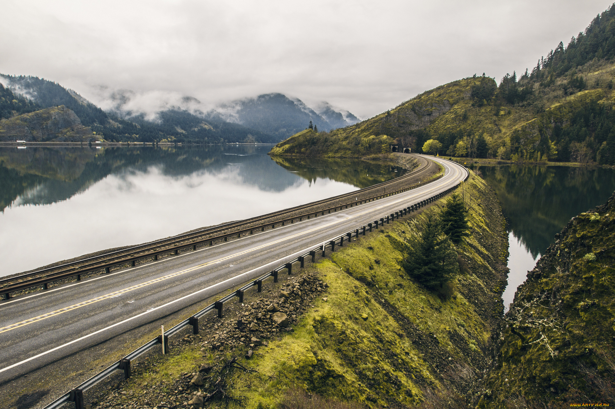 природа, дороги, тракт