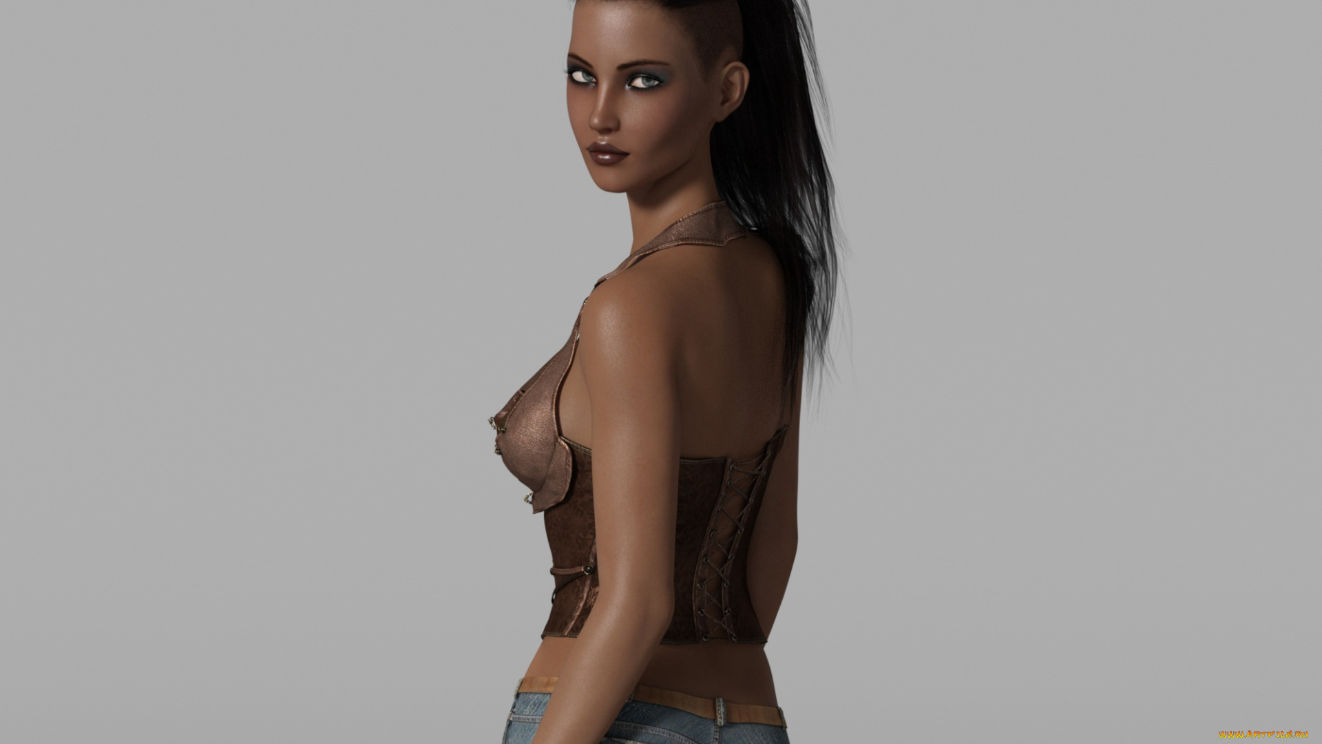 3д, графика, люди, , people, взгляд, девушка, фон