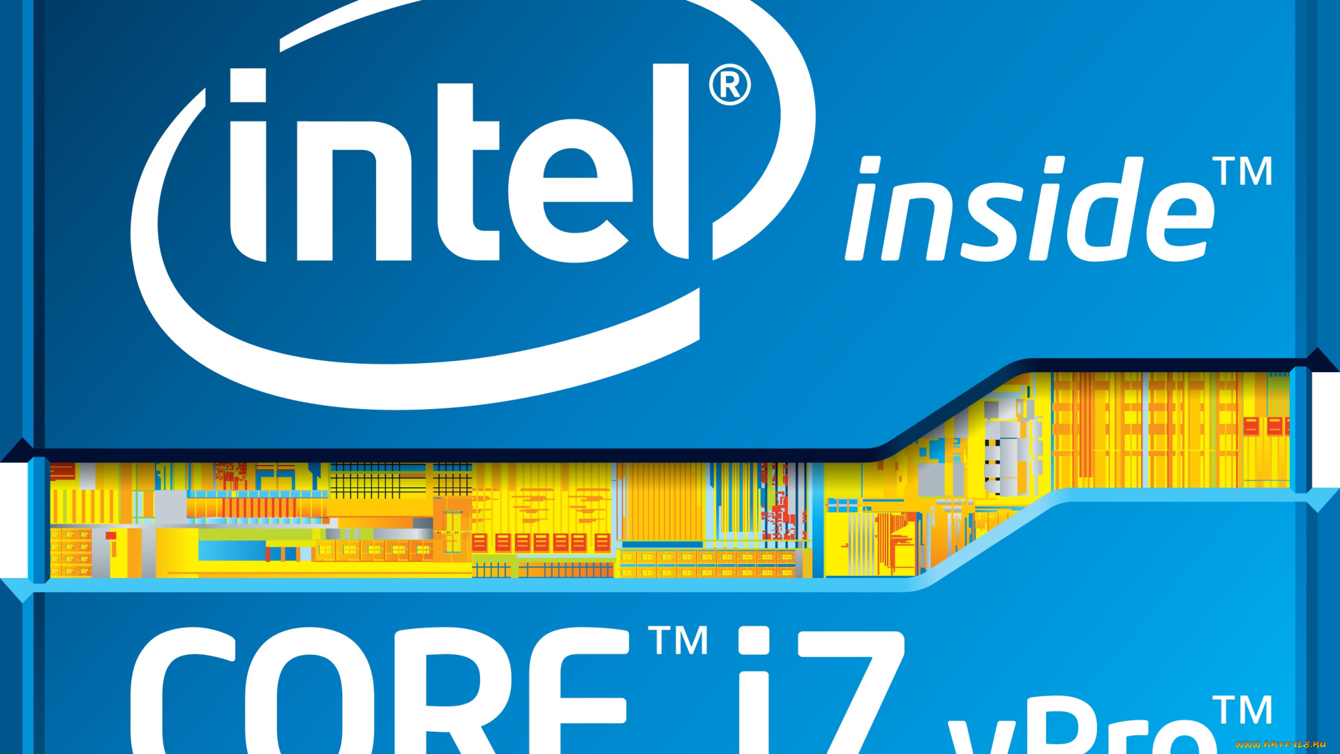 компьютеры, intel, фон, логотип