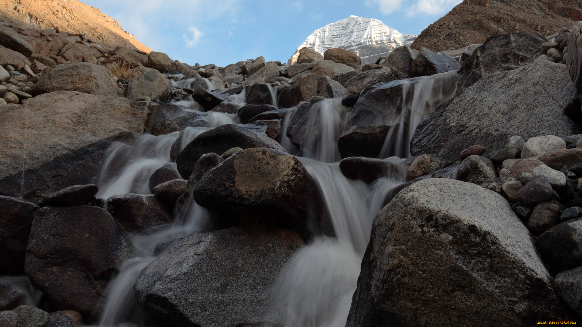 тибет, , кайлас, , воды, благословения, природа, водопады, паломничество, вершина, снег, вода, ручьи, кайлас