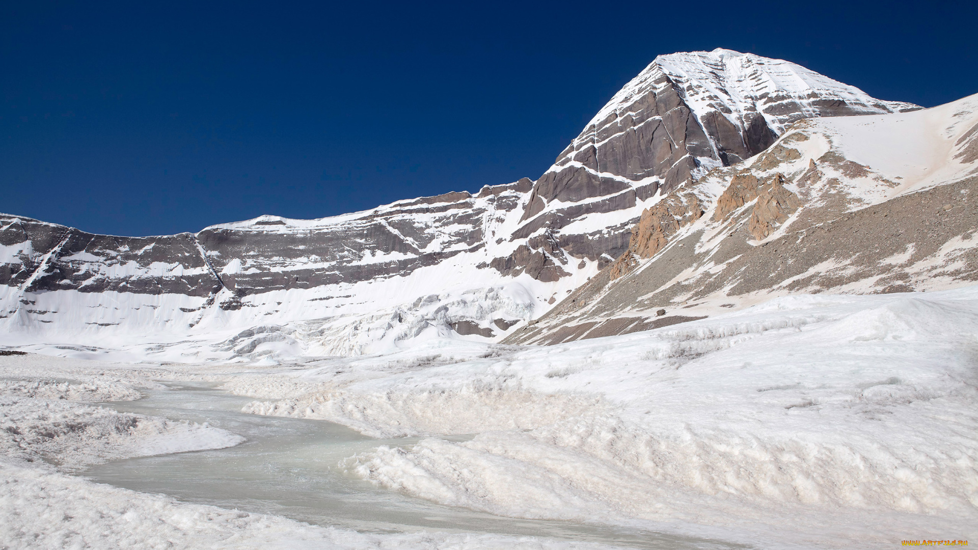 тибет, , ледник, полунг, природа, горы, вид, вершина, паломничество, кайлас, снег, гора