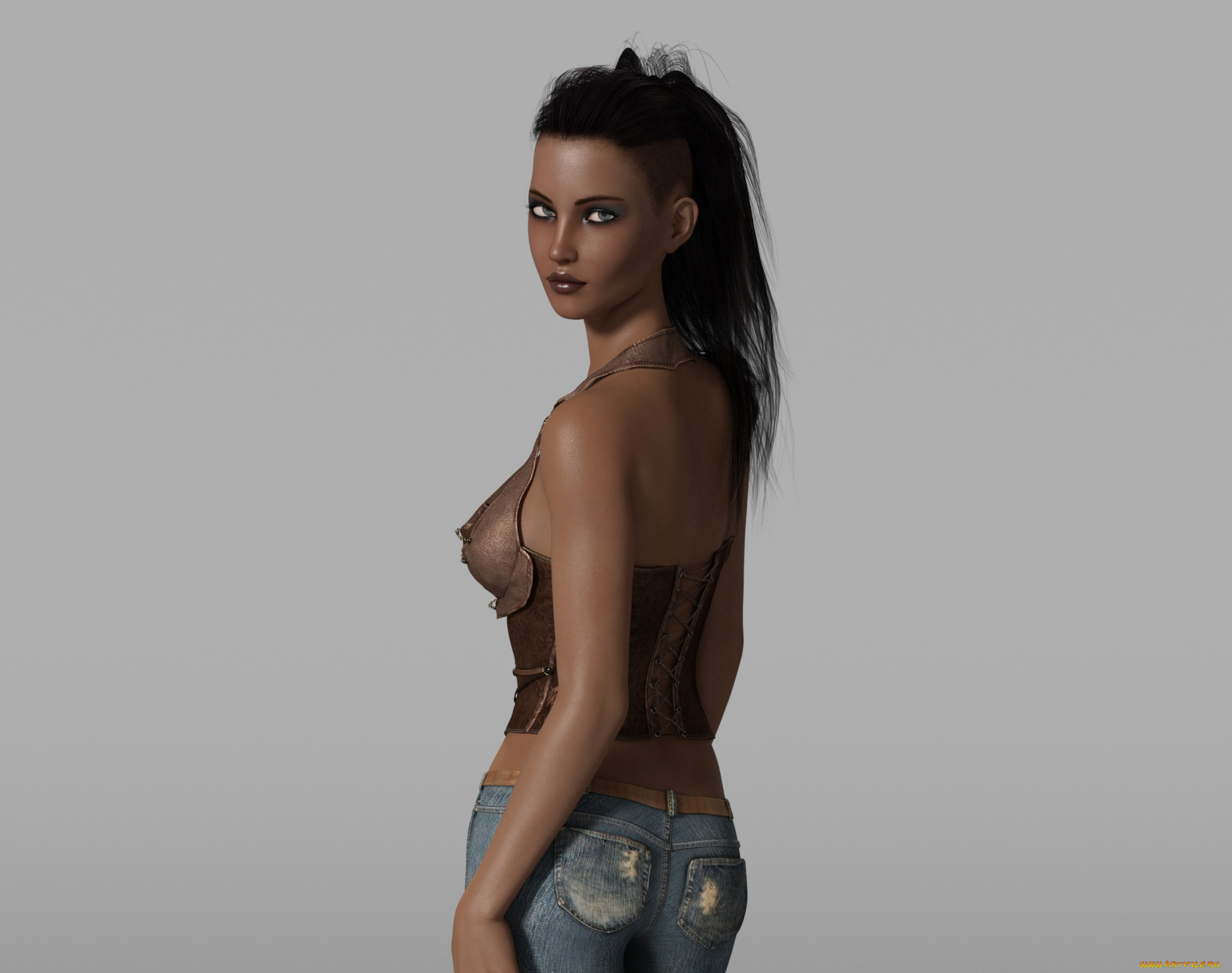 3д, графика, люди, , people, взгляд, девушка, фон