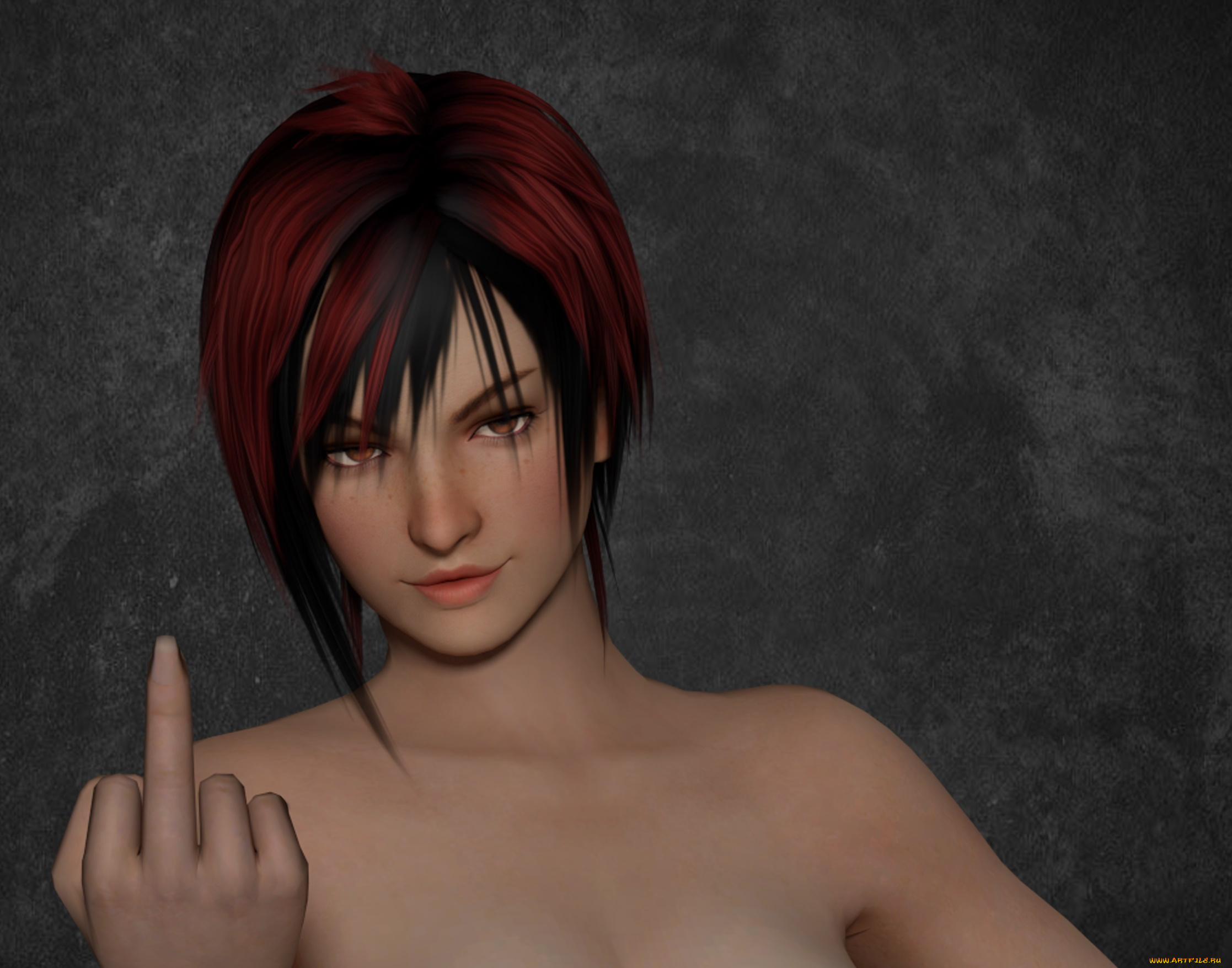 3д, графика, портрет, , portraits, девушка, взгляд, фон