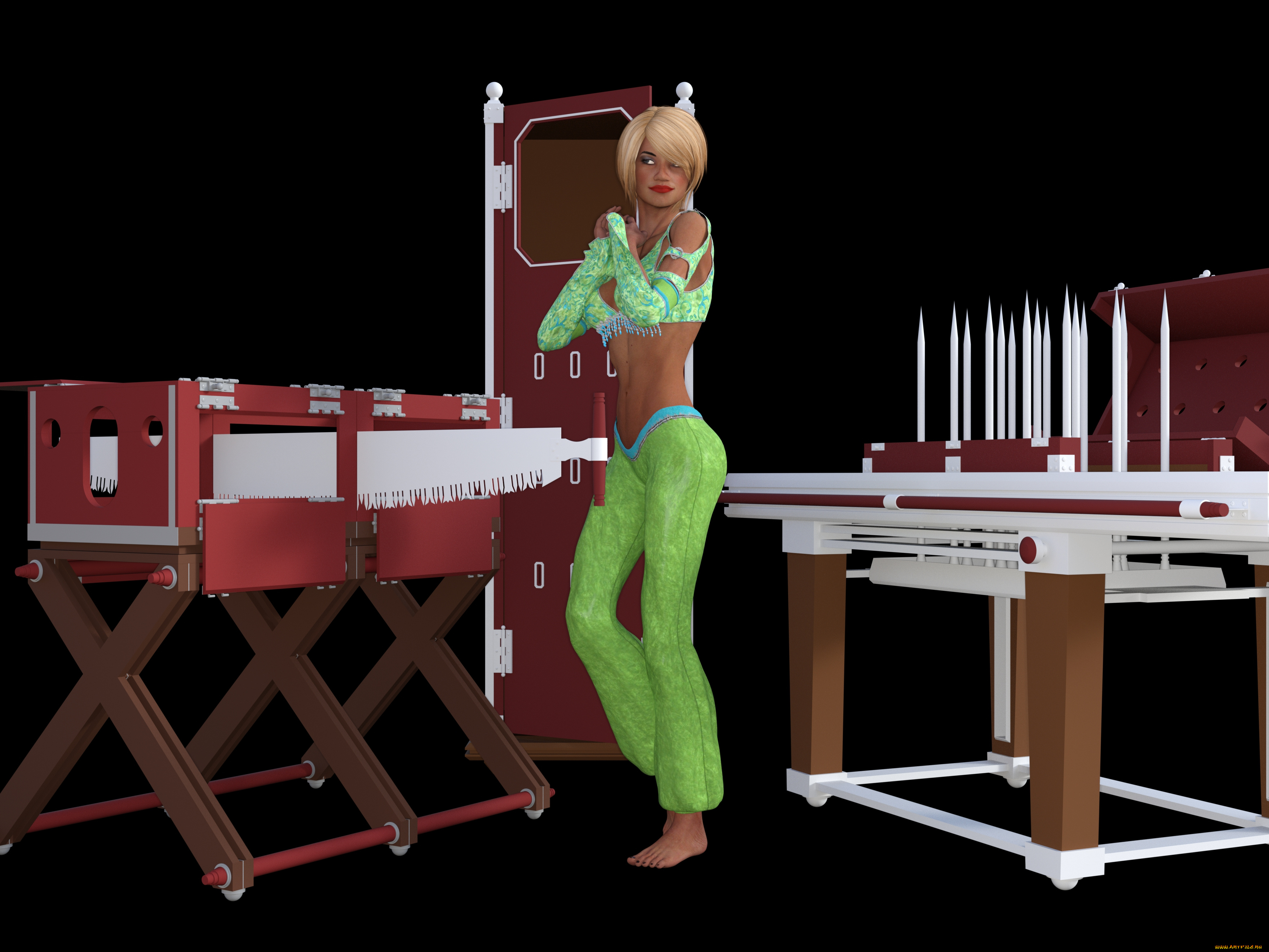 3д, графика, люди, , people, взгляд, девушка, блондинка, фон