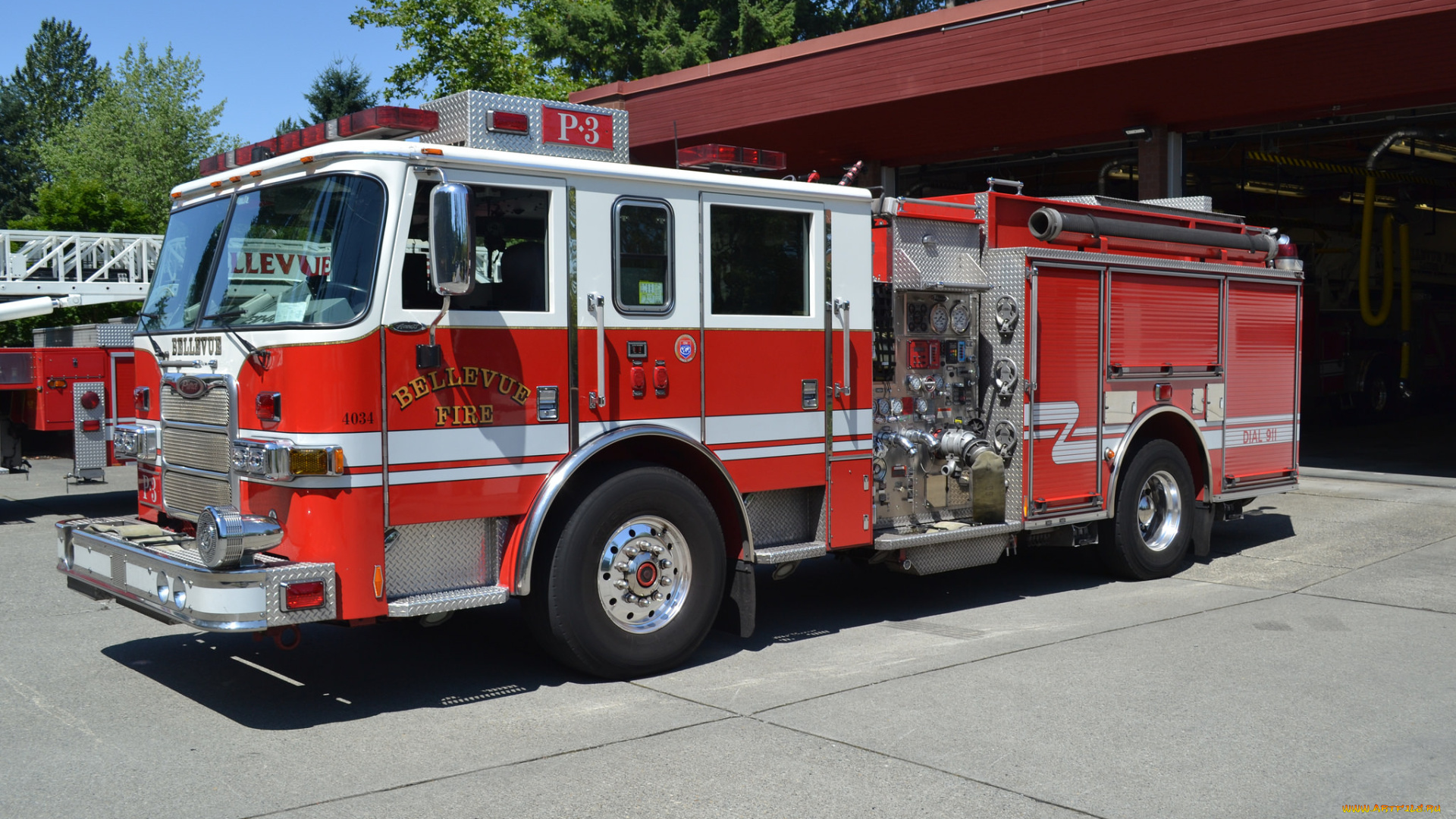 автомобили, пожарные, машины, пожарка