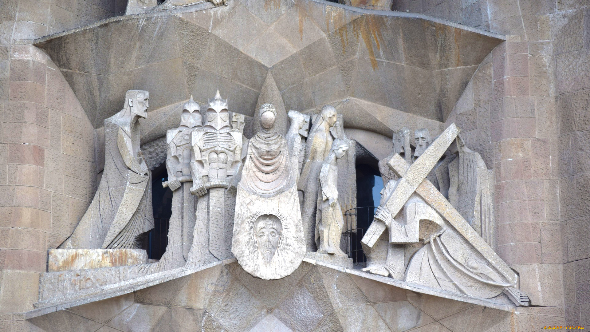 барселона, разное, элементы, архитектуры, крест