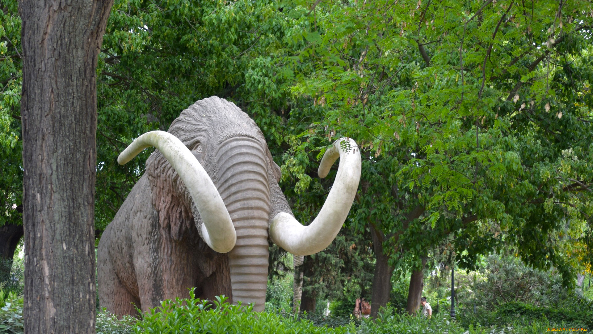 барселона, разное, садовые, и, парковые, скульптуры, мамонт