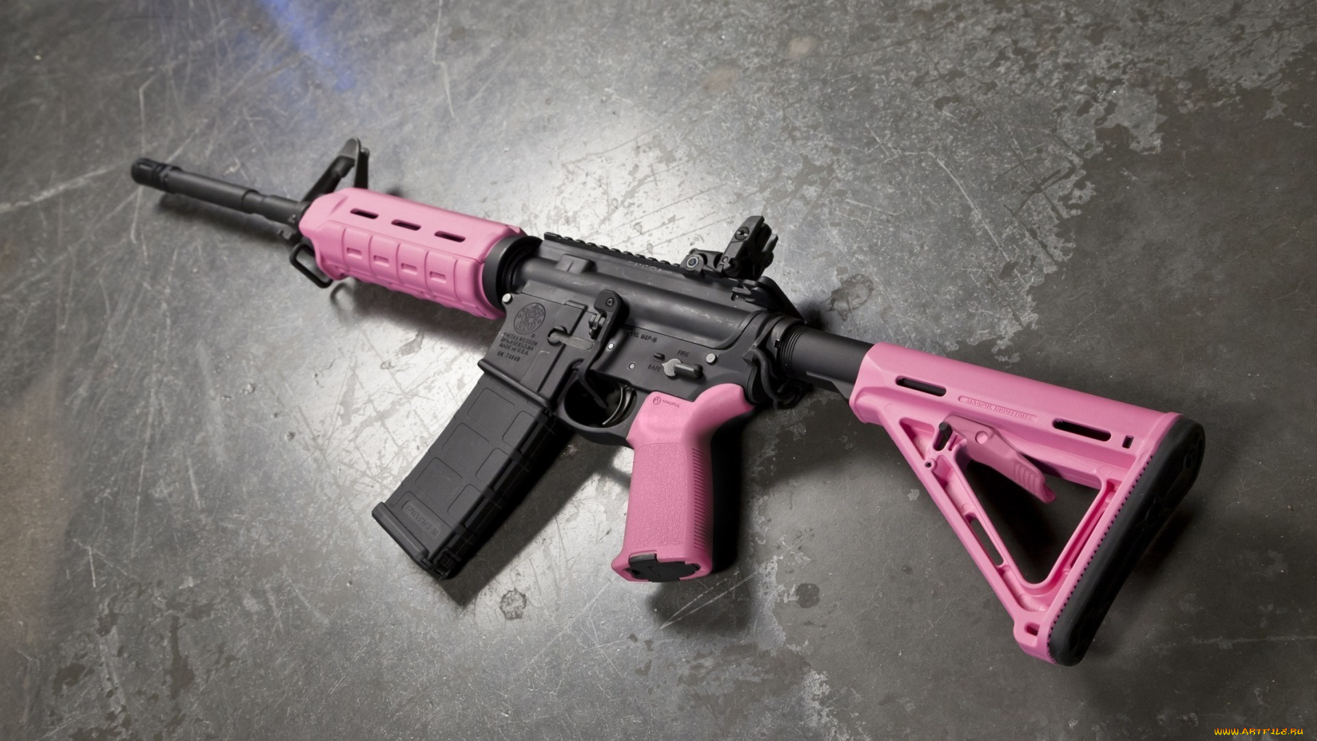 оружие, автоматы, assault, rifle, ar15, pink