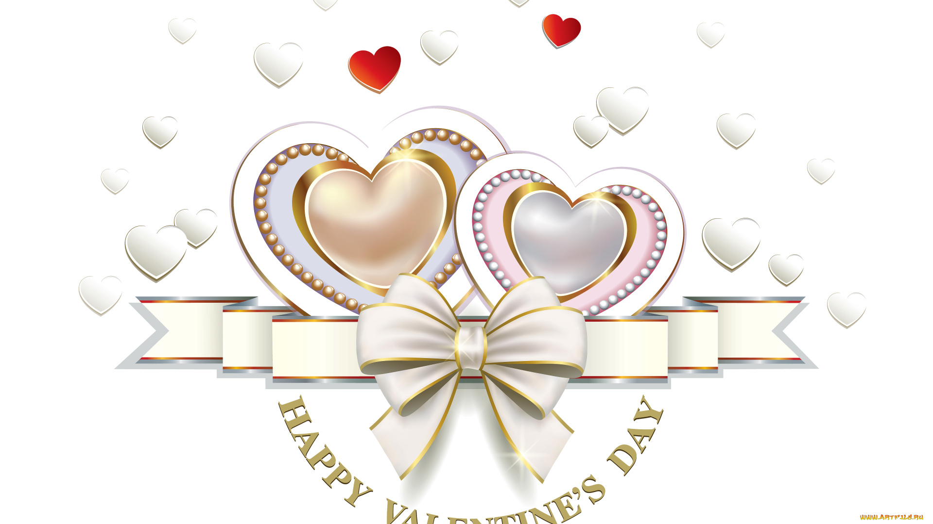 праздничные, день, святого, валентина, , сердечки, , любовь, фон, сердечки
