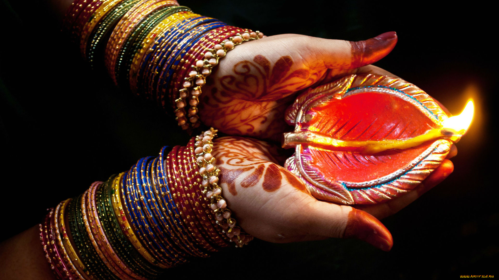 разное, руки, браслеты, свеча