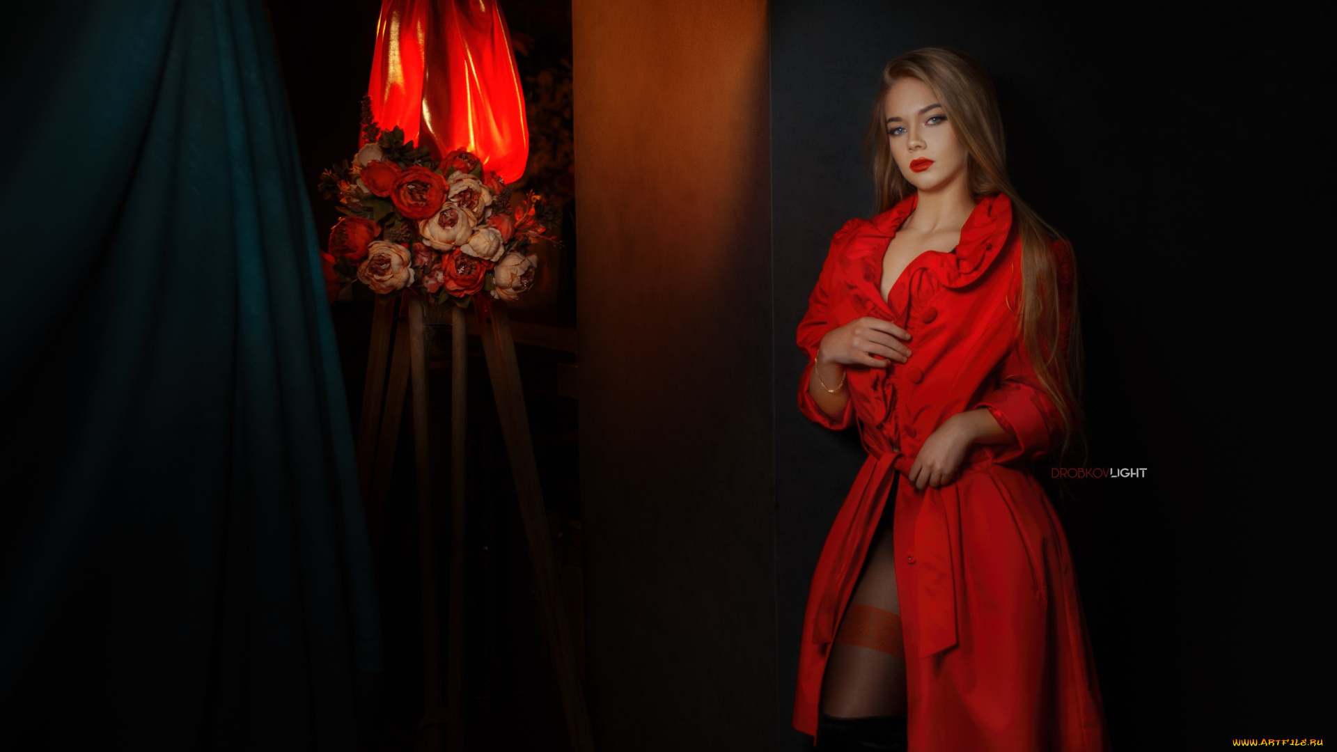 девушки, лилия, беспалая, цветы, девушка, блондинка